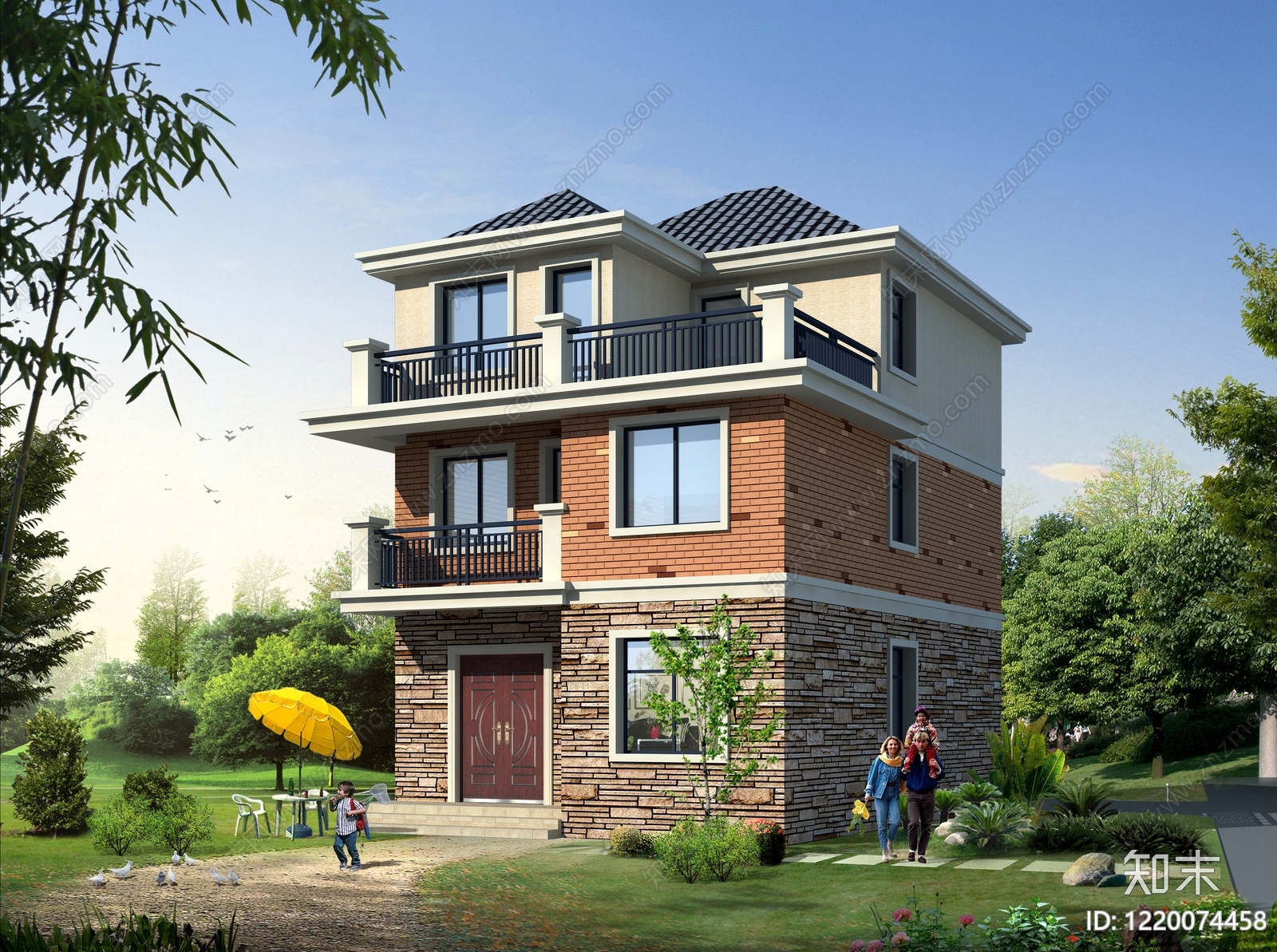 别墅建筑cad施工图下载【ID:1220074458】