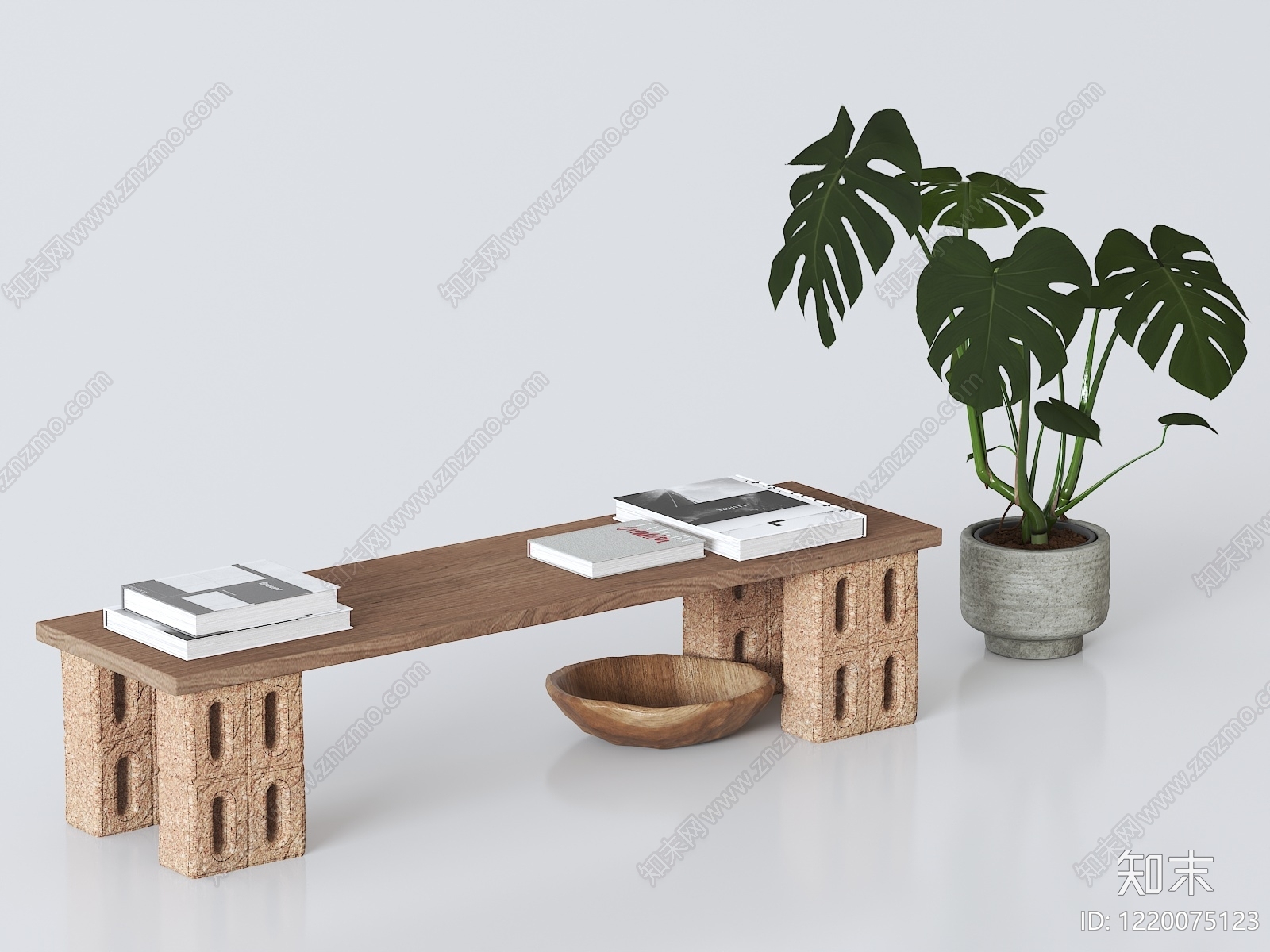 侘寂换鞋凳3D模型下载【ID:1220075123】