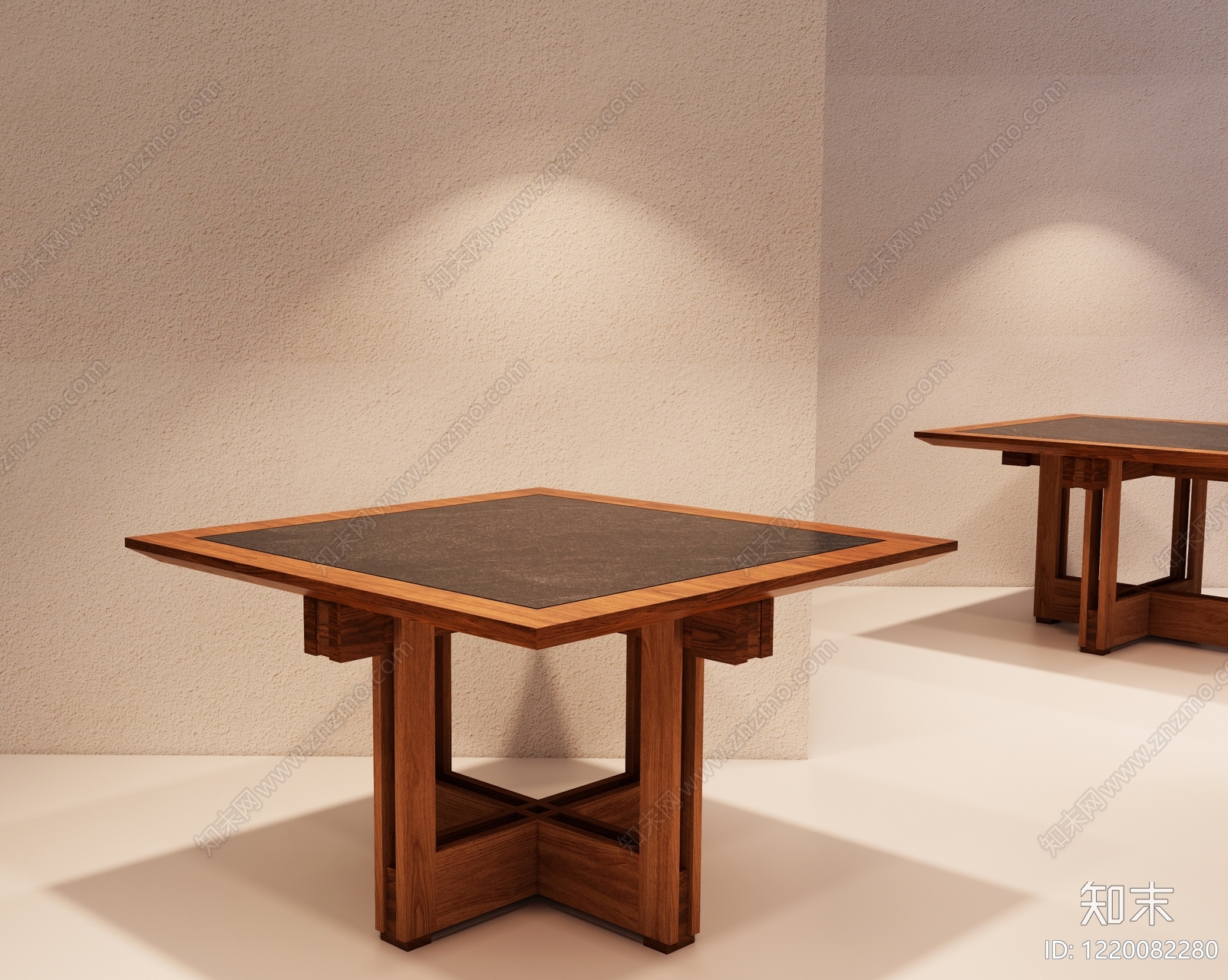 新中式餐桌3D模型下载【ID:1220082280】