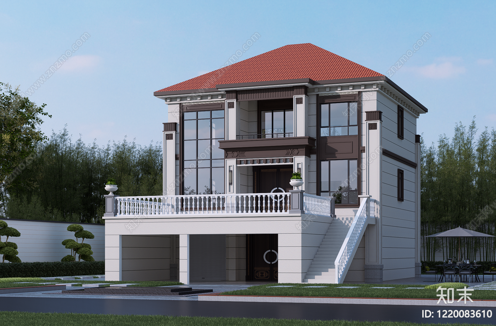 别墅建筑cad施工图下载【ID:1220083610】