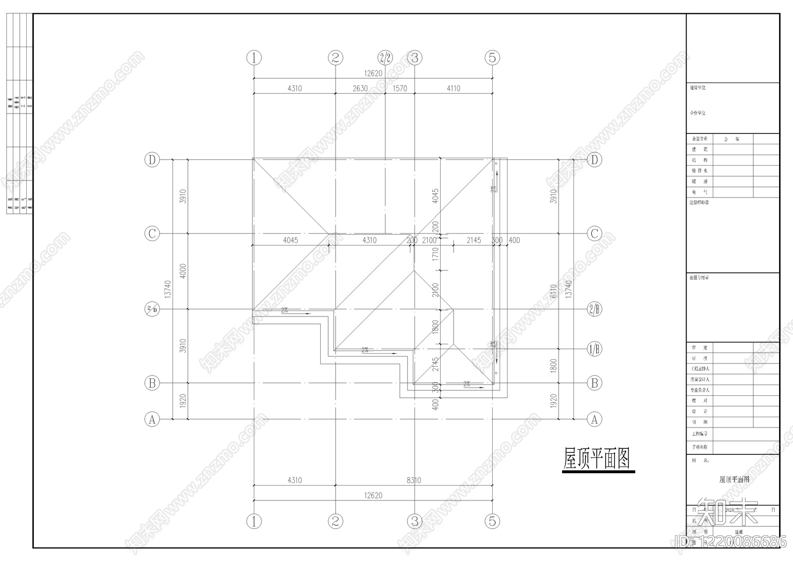 别墅建筑cad施工图下载【ID:1220086686】
