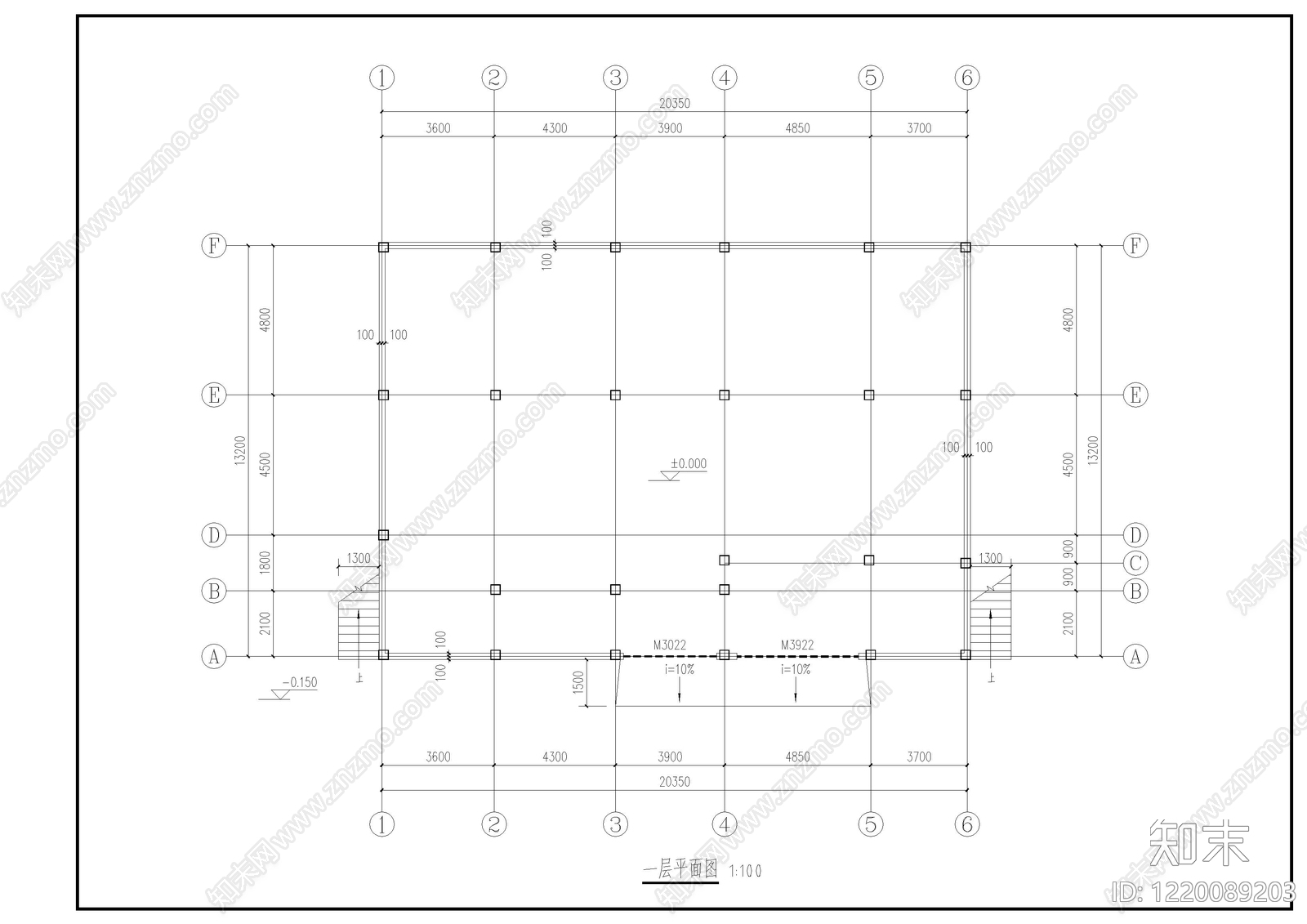 别墅建筑cad施工图下载【ID:1220089203】