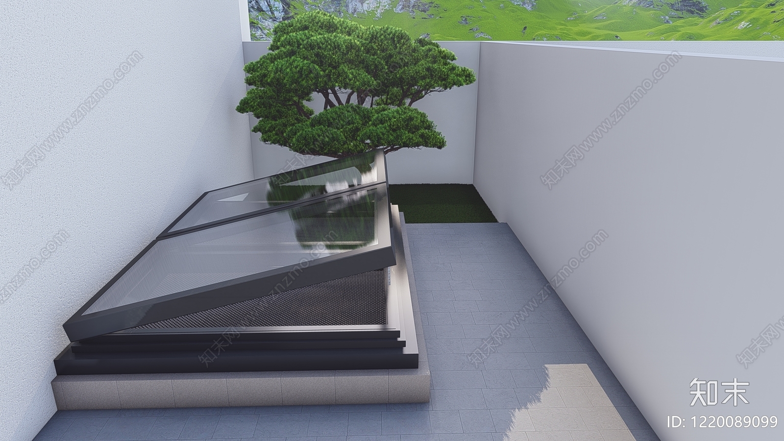 极简主义天窗SU模型下载【ID:1220089099】