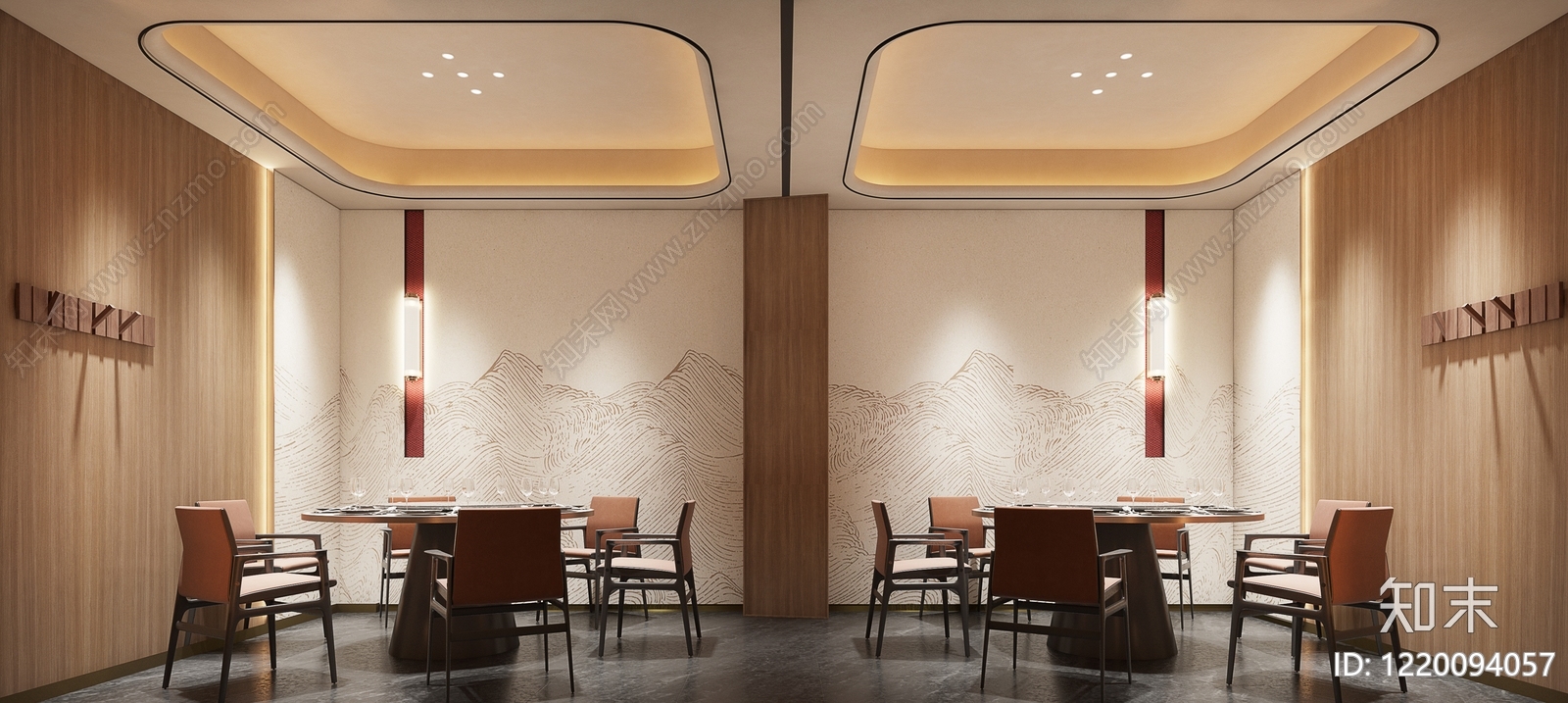 新中式包厢3D模型下载【ID:1220094057】