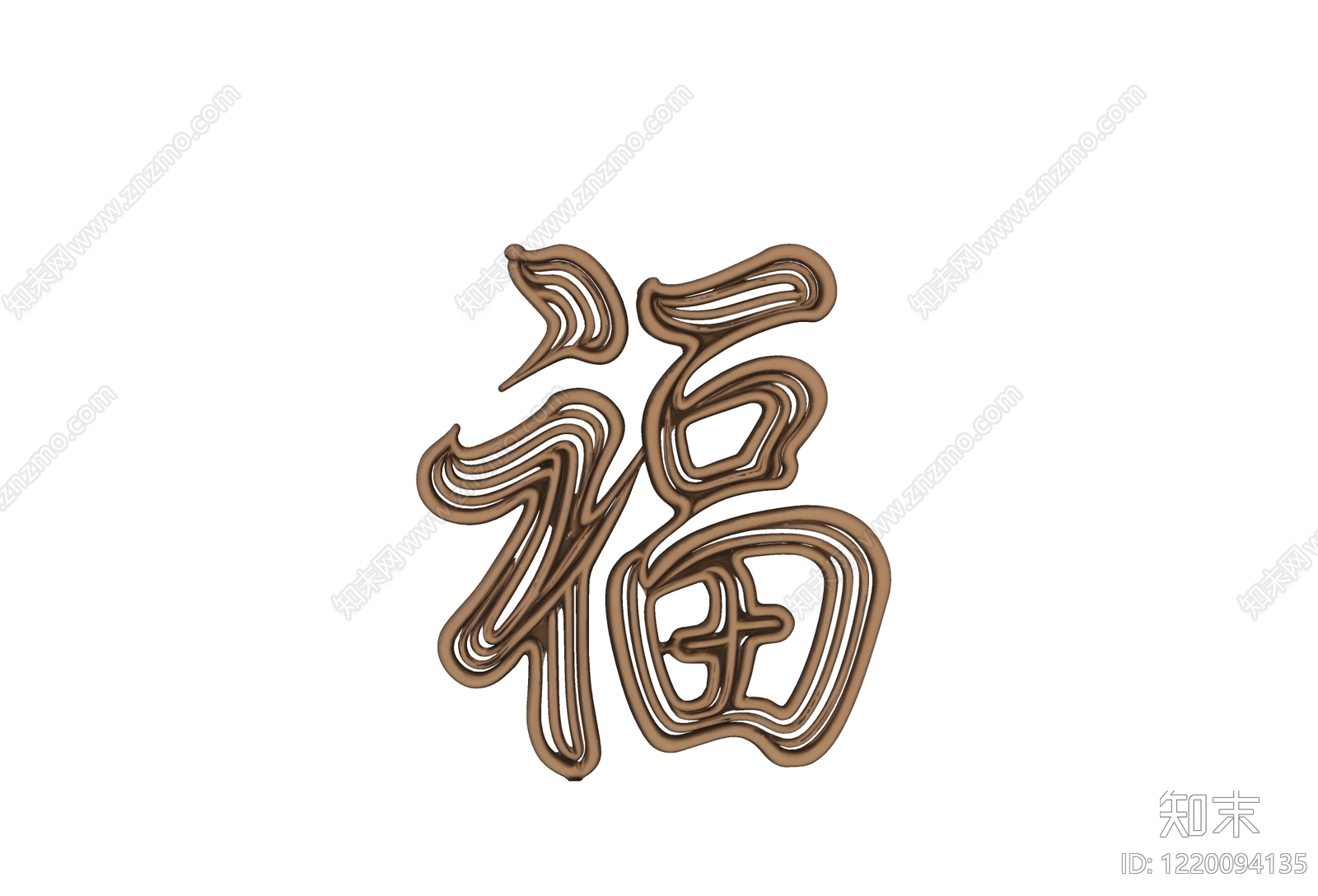 新中式雕塑摆件SU模型下载【ID:1220094135】