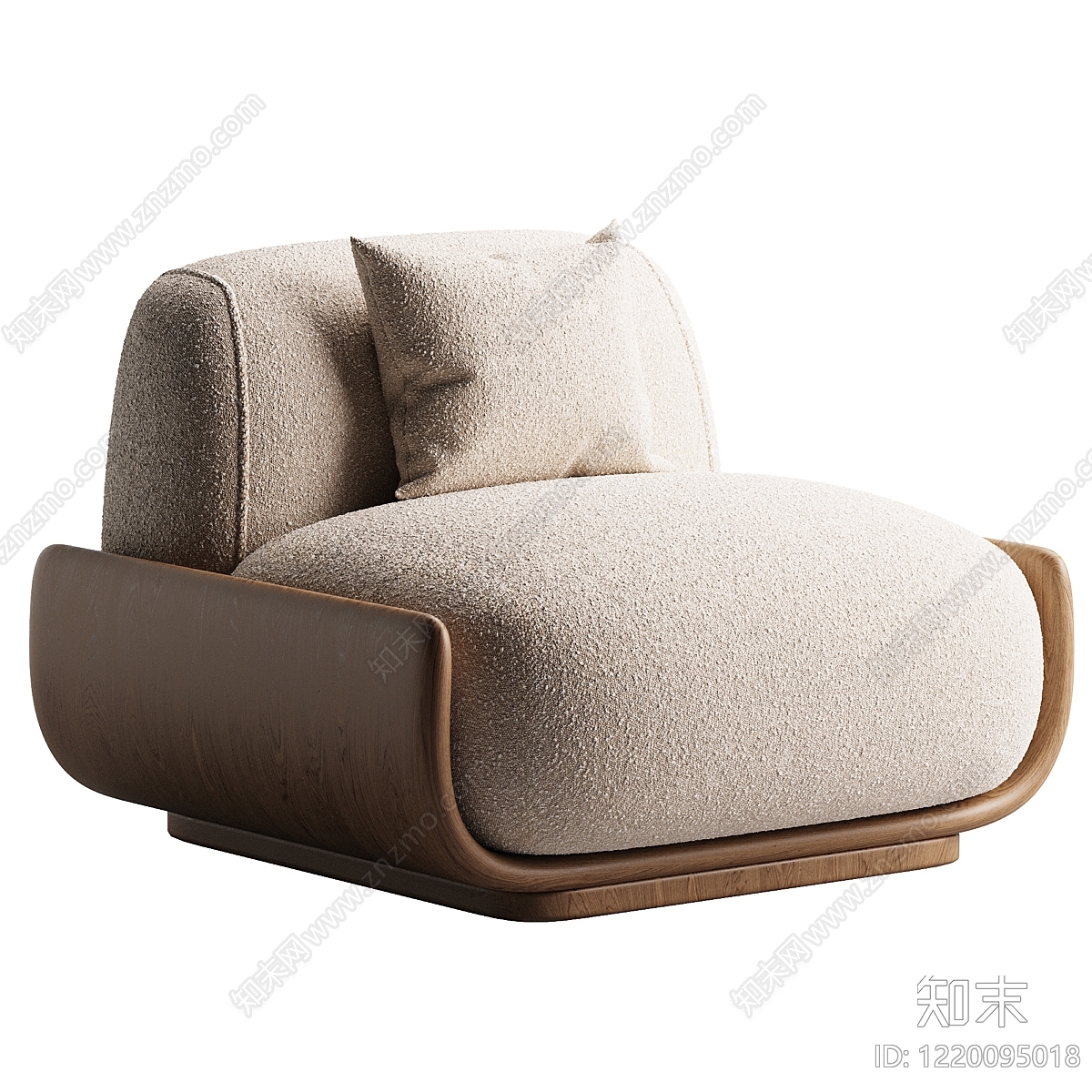 侘寂单人沙发SU模型下载【ID:1220095018】