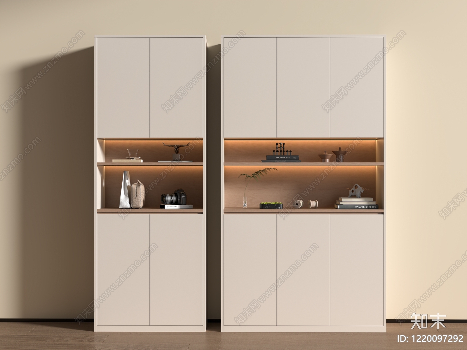 极简鞋柜3D模型下载【ID:1220097292】