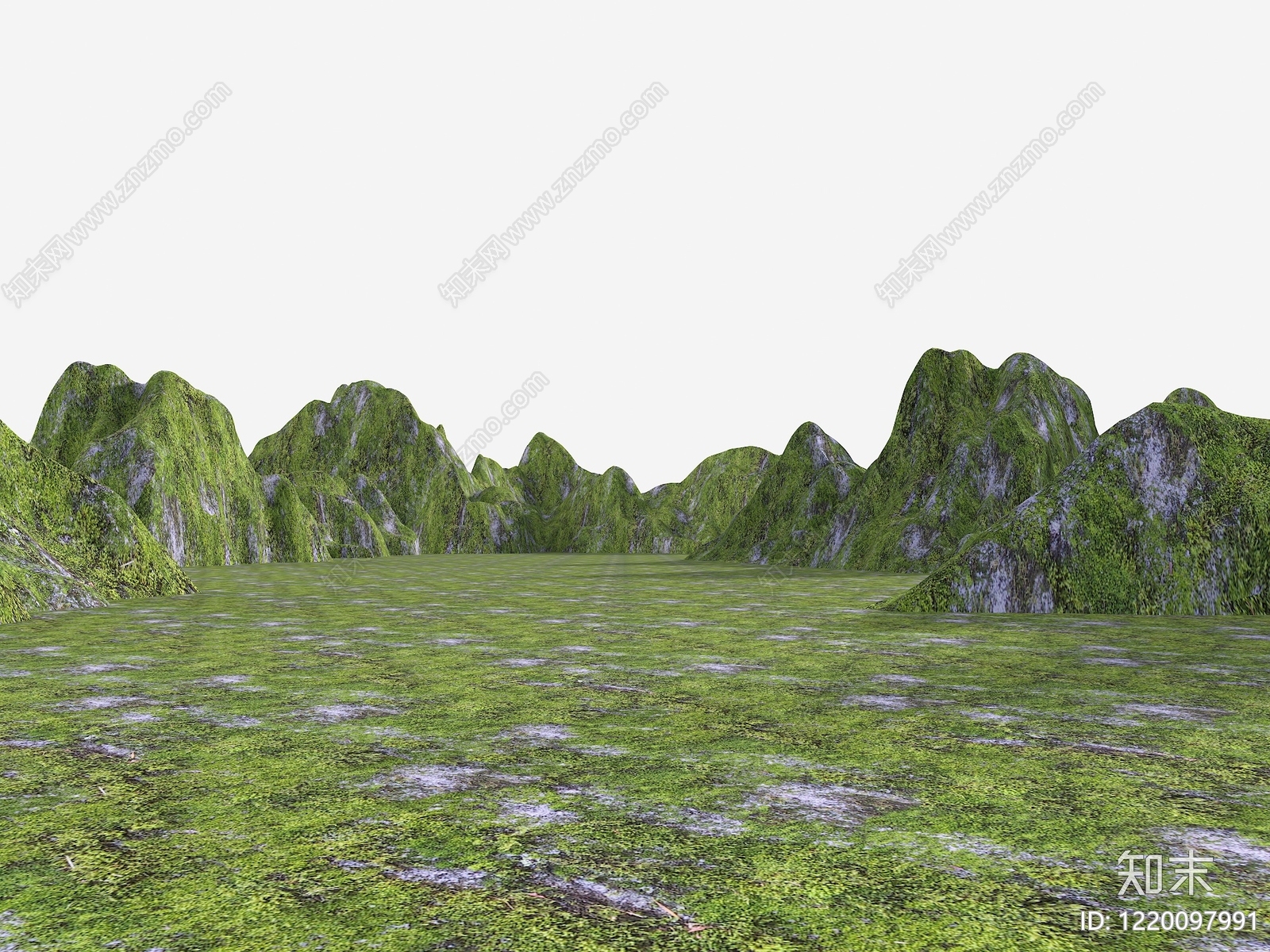 缓坡山体3D模型下载【ID:1220097991】