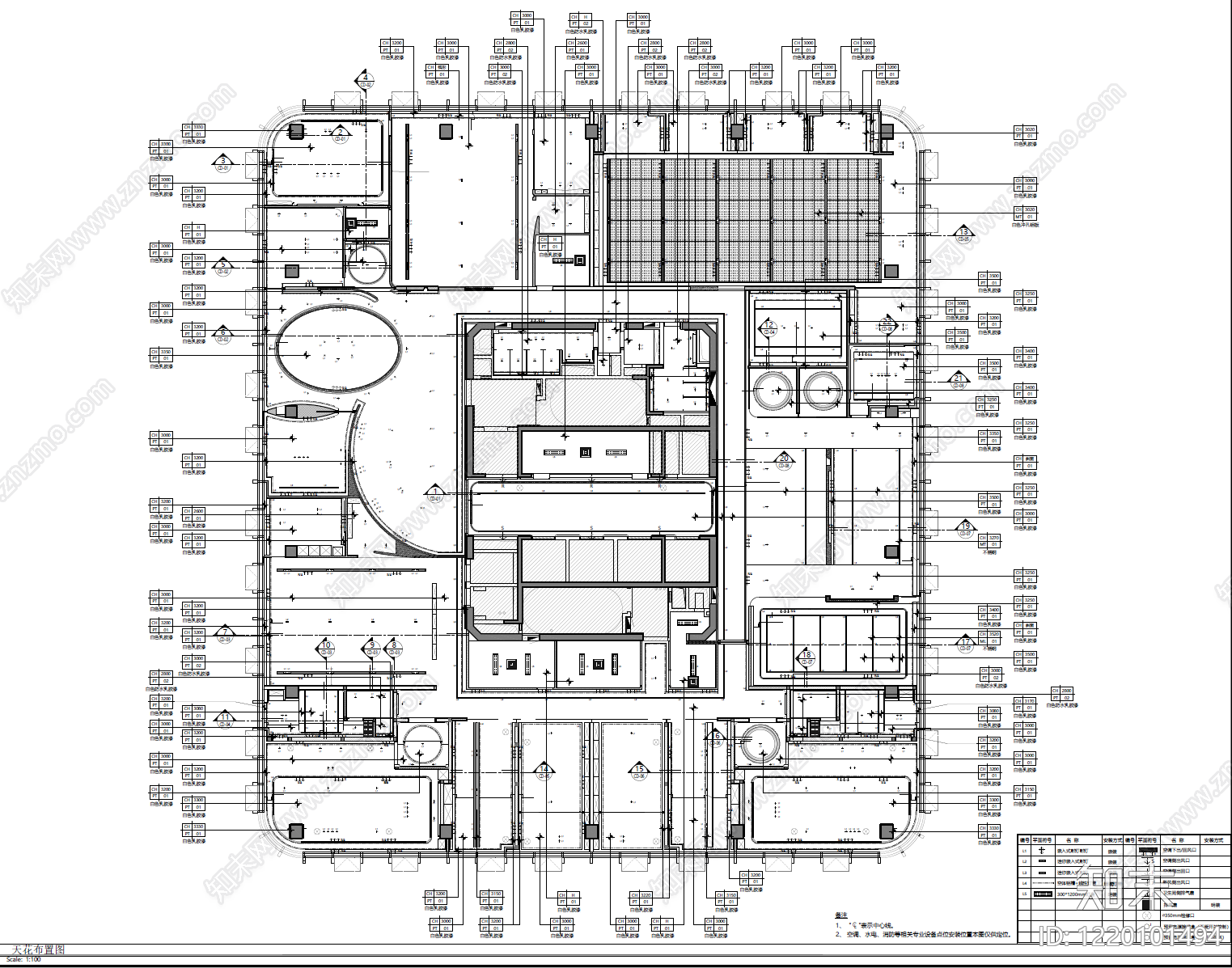 整体办公空间cad施工图下载【ID:1220101494】