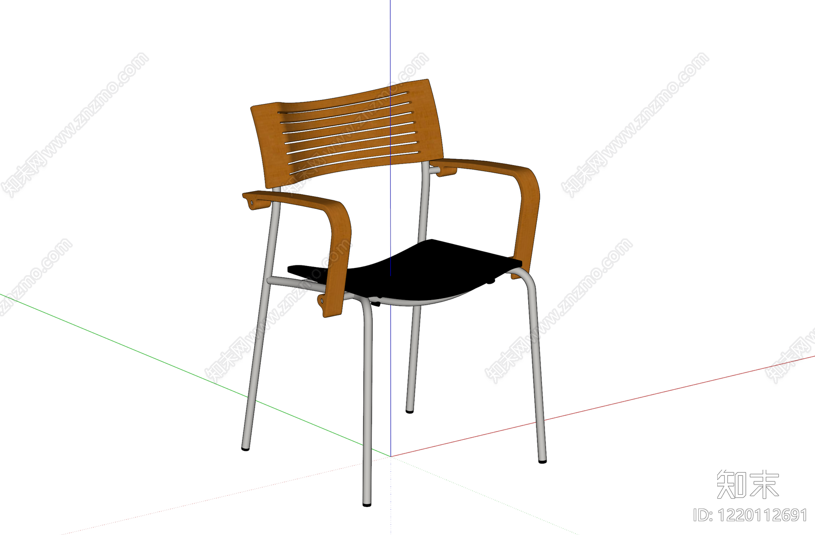 现代简约餐椅SU模型下载【ID:1220112691】