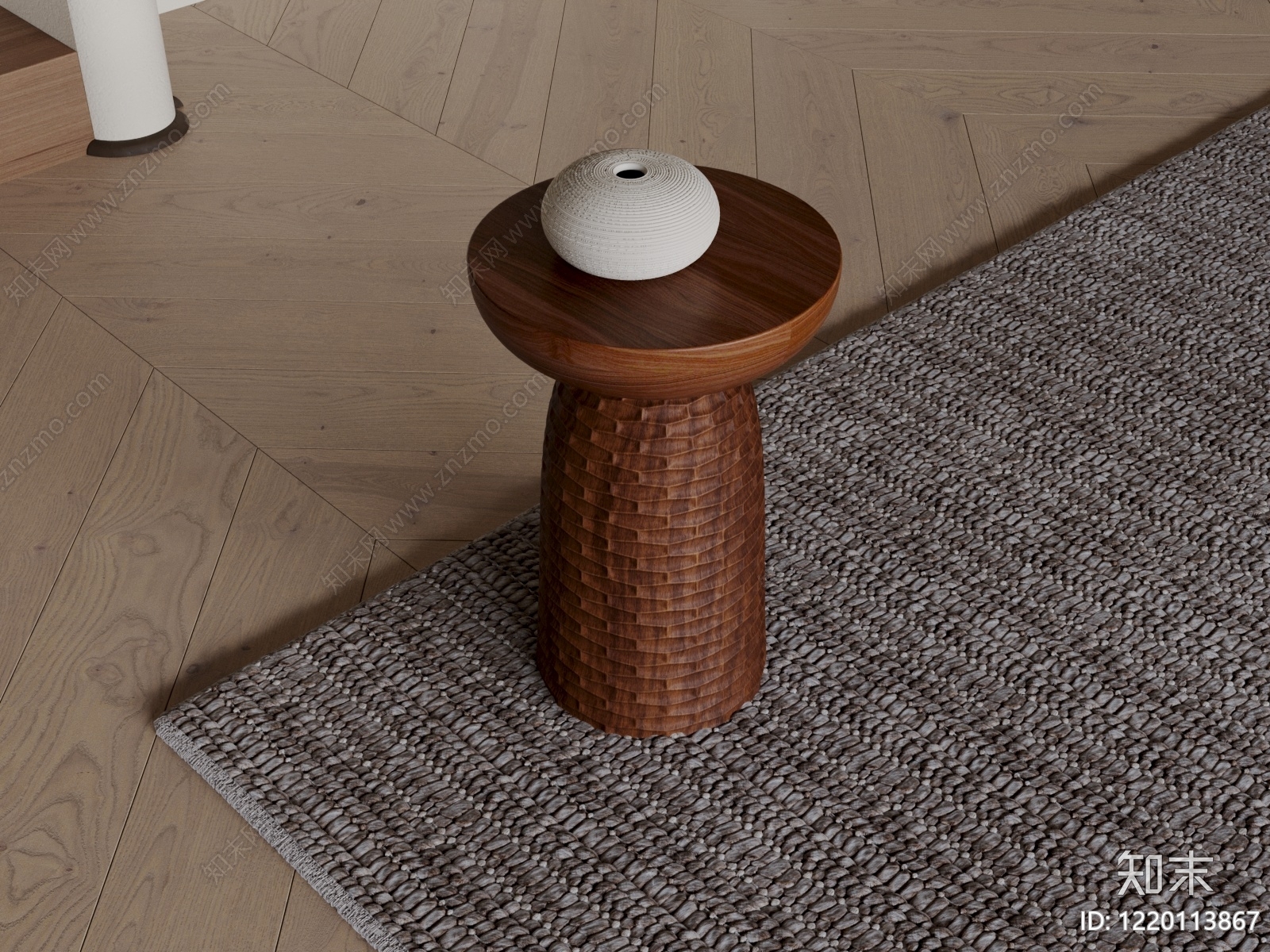 侘寂边几3D模型下载【ID:1220113867】