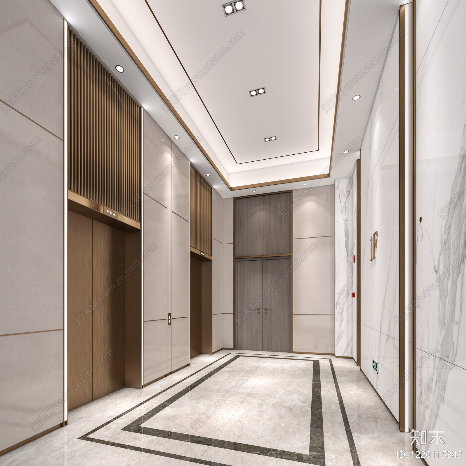 现代简约酒店3D模型下载【ID:1220115343】