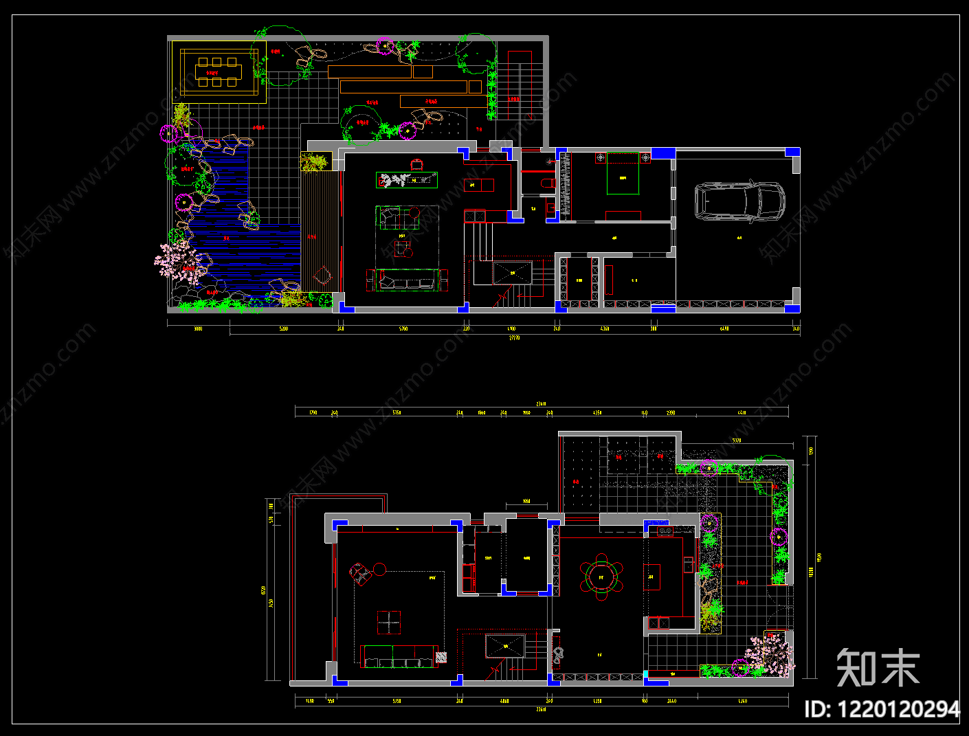 屋顶花园cad施工图下载【ID:1220120294】
