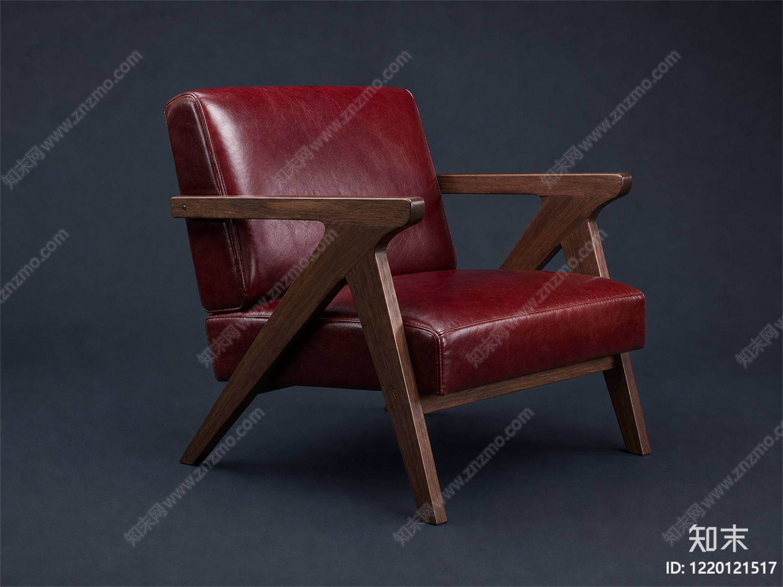 中古风单人沙发3D模型下载【ID:1220121517】