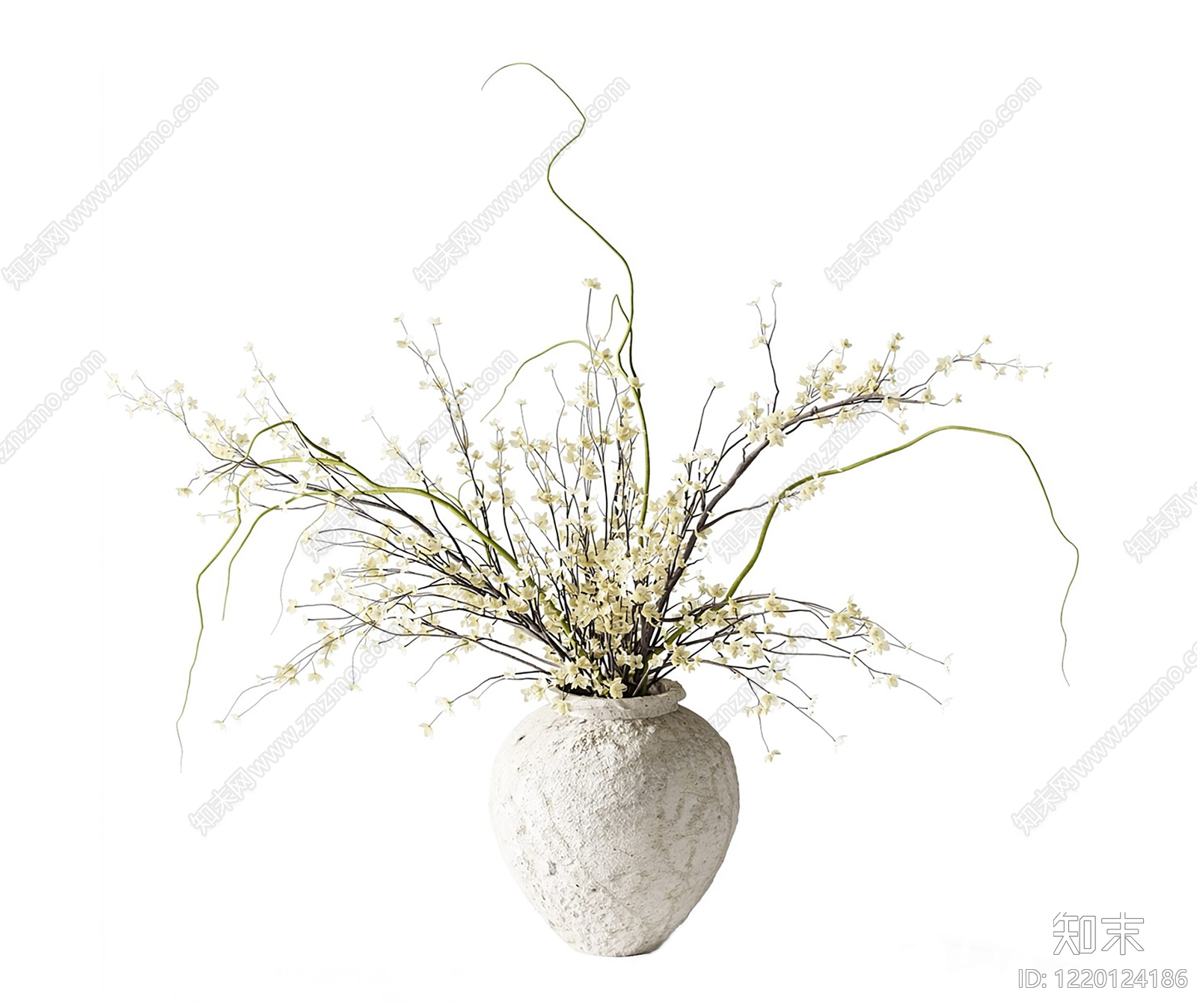 侘寂花艺SU模型下载【ID:1220124186】