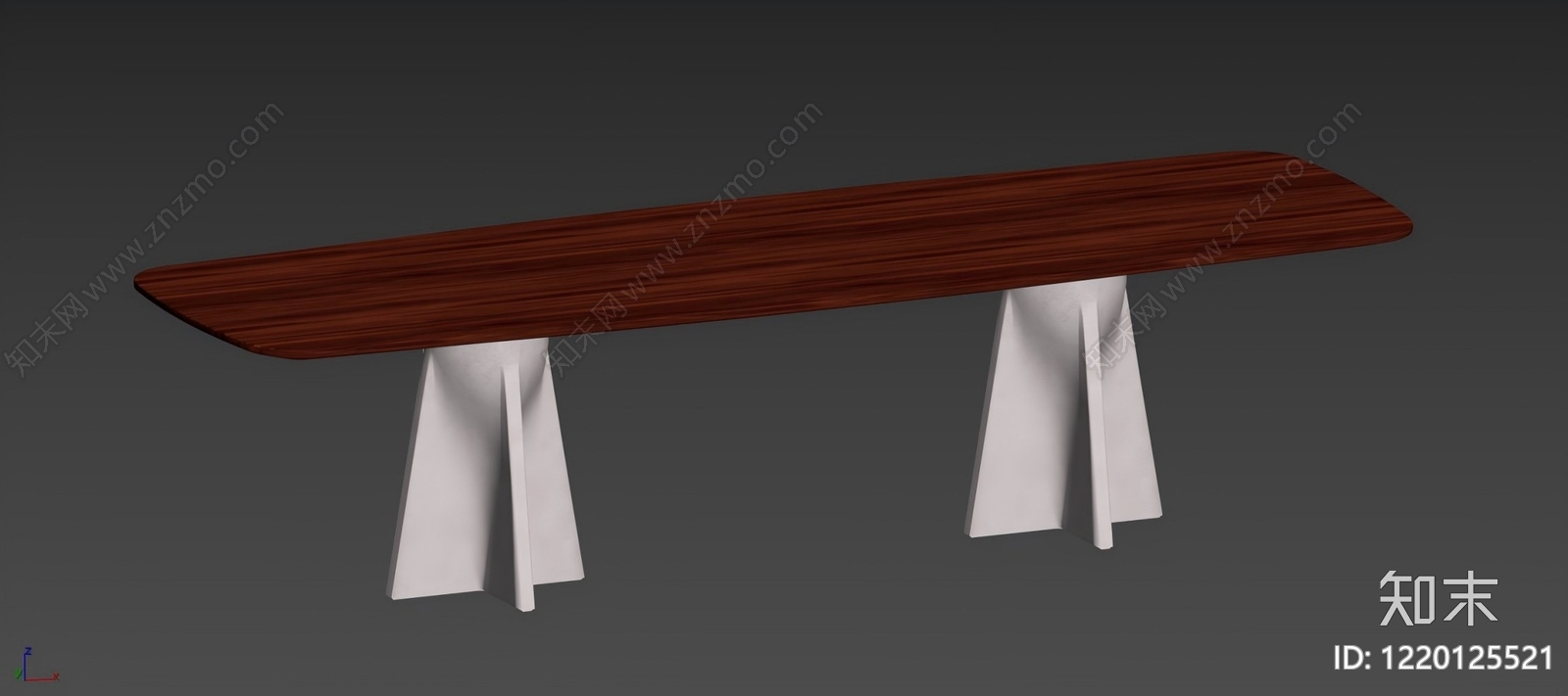 意式极简餐桌3D模型下载【ID:1220125521】
