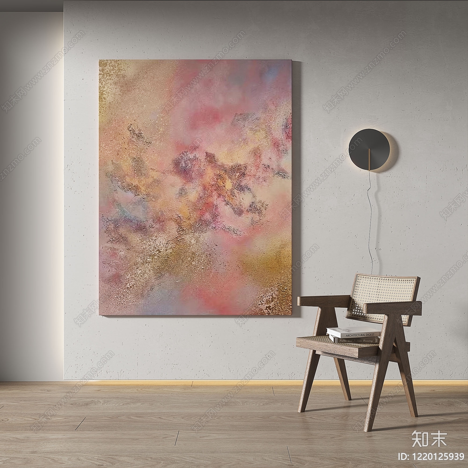 侘寂简约抽象挂画3D模型下载【ID:1220125939】