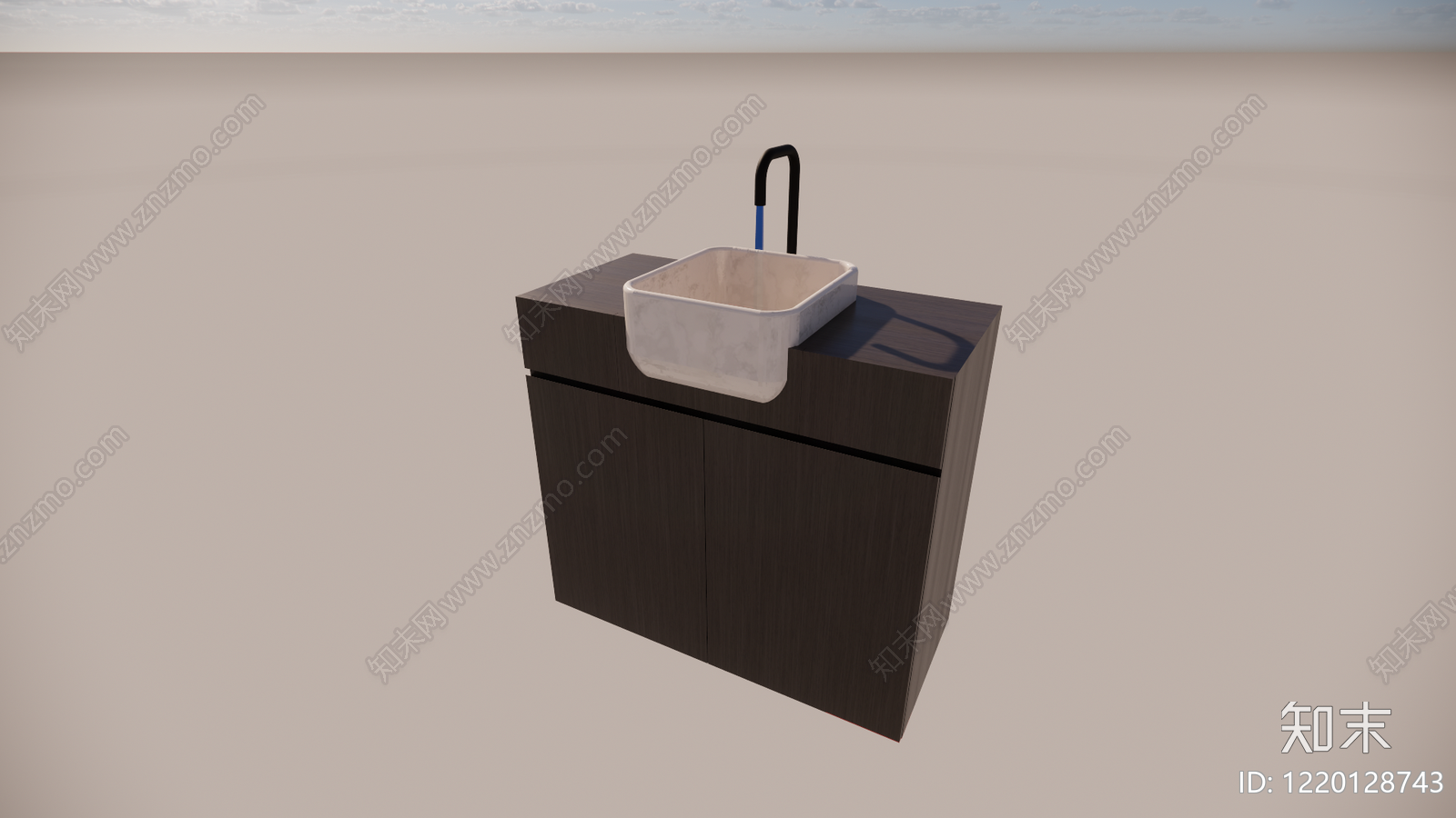 现代洗手台SU模型下载【ID:1220128743】