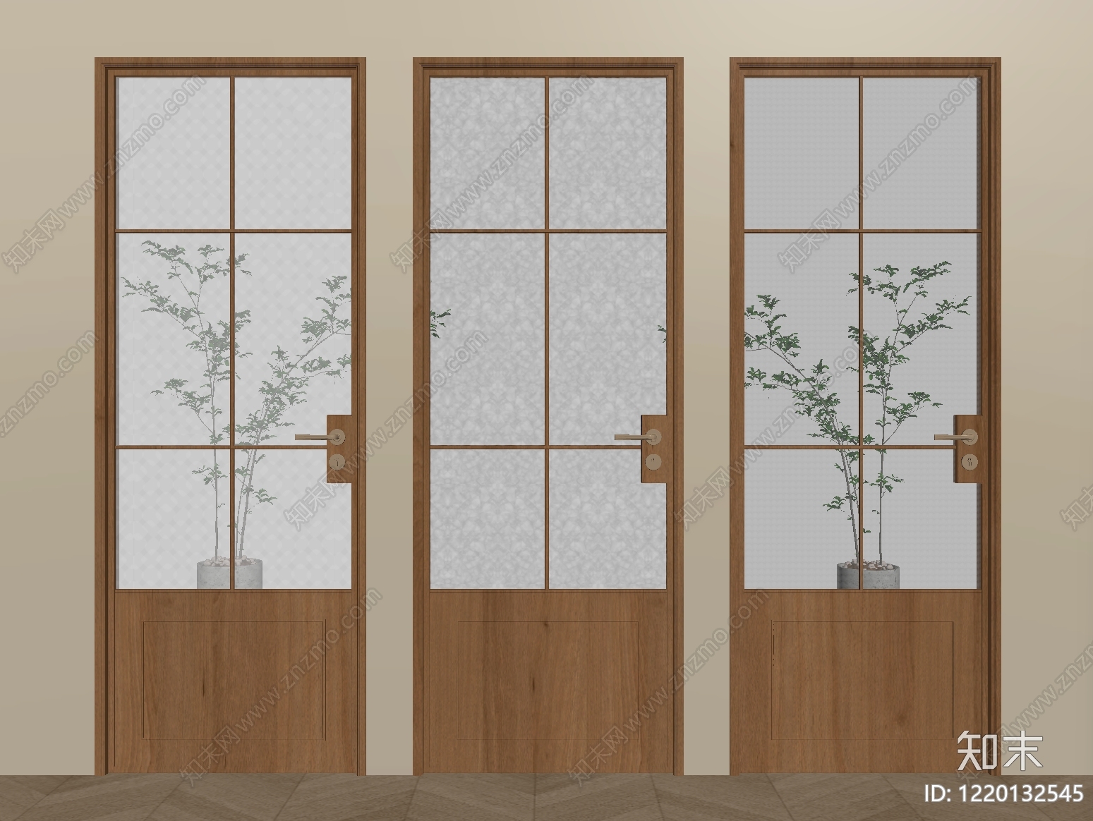 日式单开门SU模型下载【ID:1220132545】