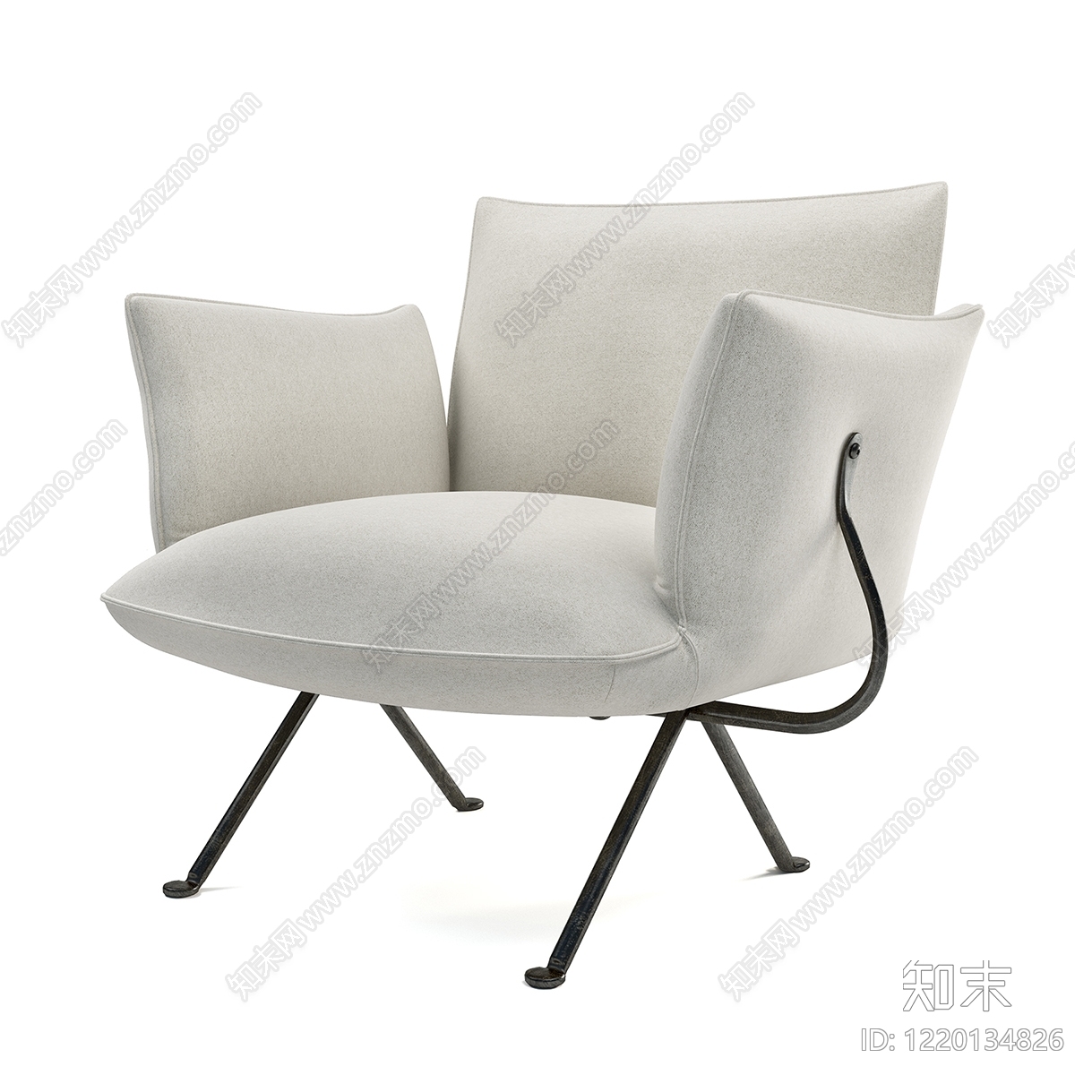 现代简约休闲椅3D模型下载【ID:1220134826】