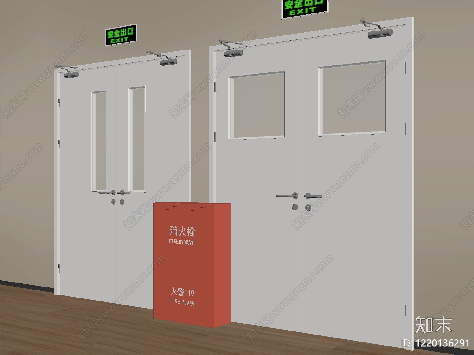现代简约双开门SU模型下载【ID:1220136291】