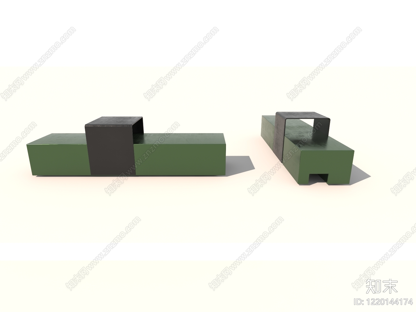 极简主义卡座沙发3D模型下载【ID:1220144174】