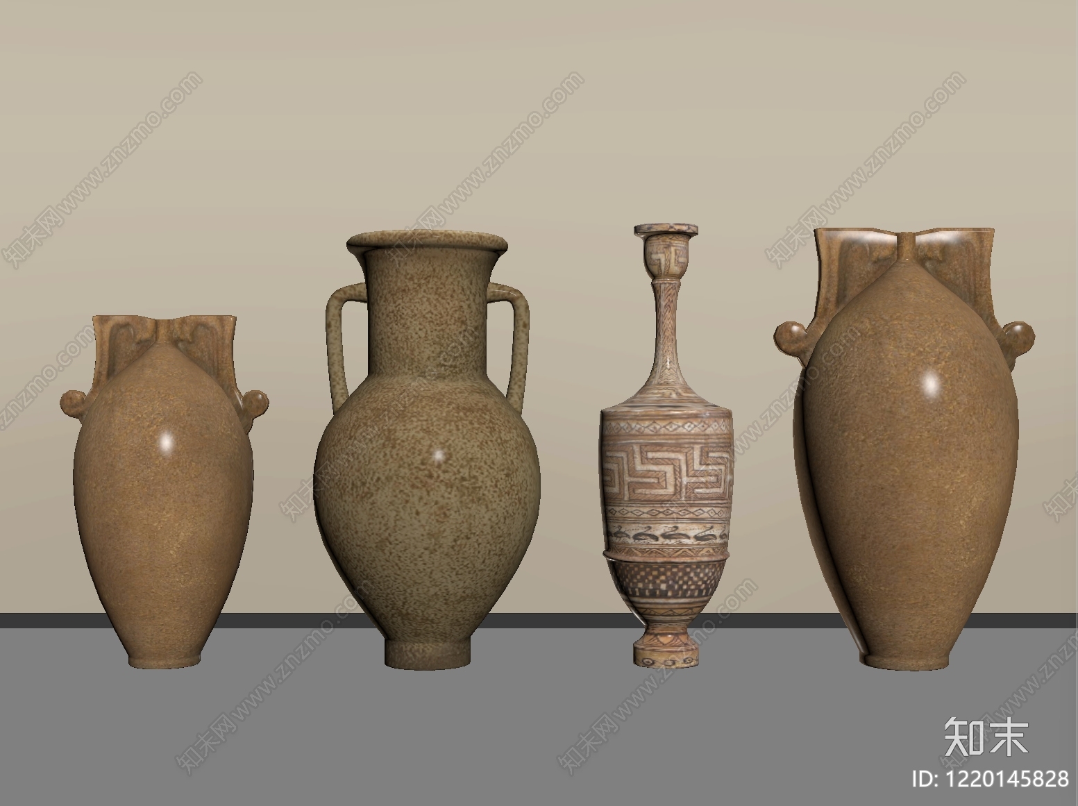 复古花瓶SU模型下载【ID:1220145828】