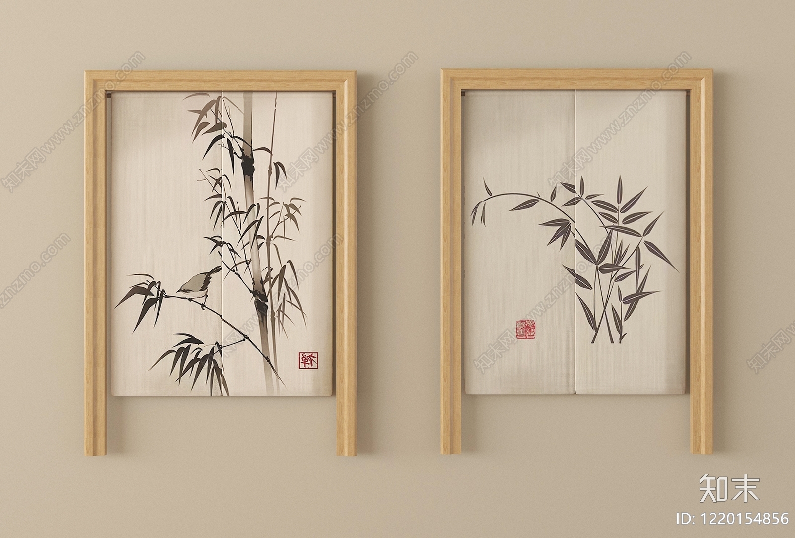 新中式窗帘SU模型下载【ID:1220154856】