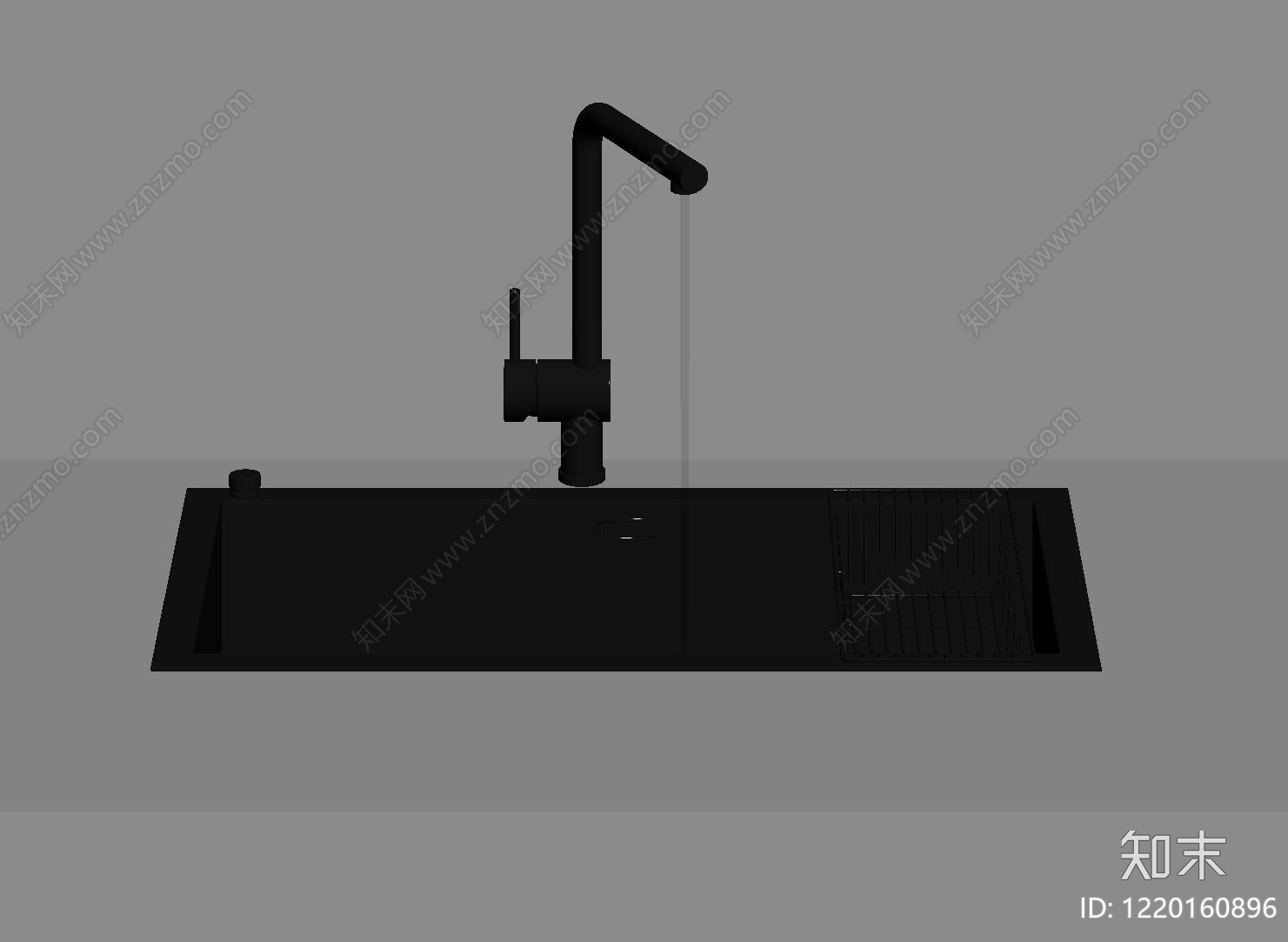 极简水槽SU模型下载【ID:1220160896】