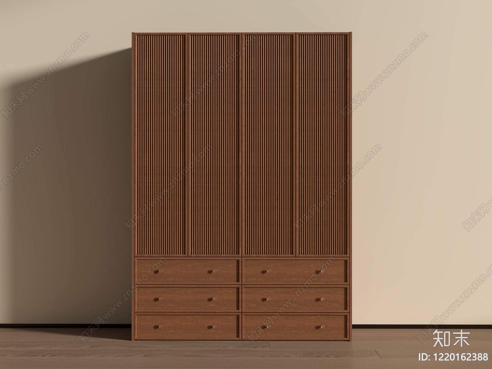 中古风衣柜SU模型下载【ID:1220162388】