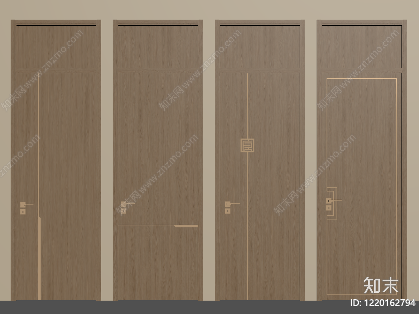 新中式单开门SU模型下载【ID:1220162794】