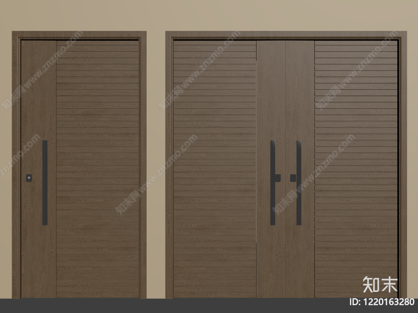 极简双开门SU模型下载【ID:1220163280】