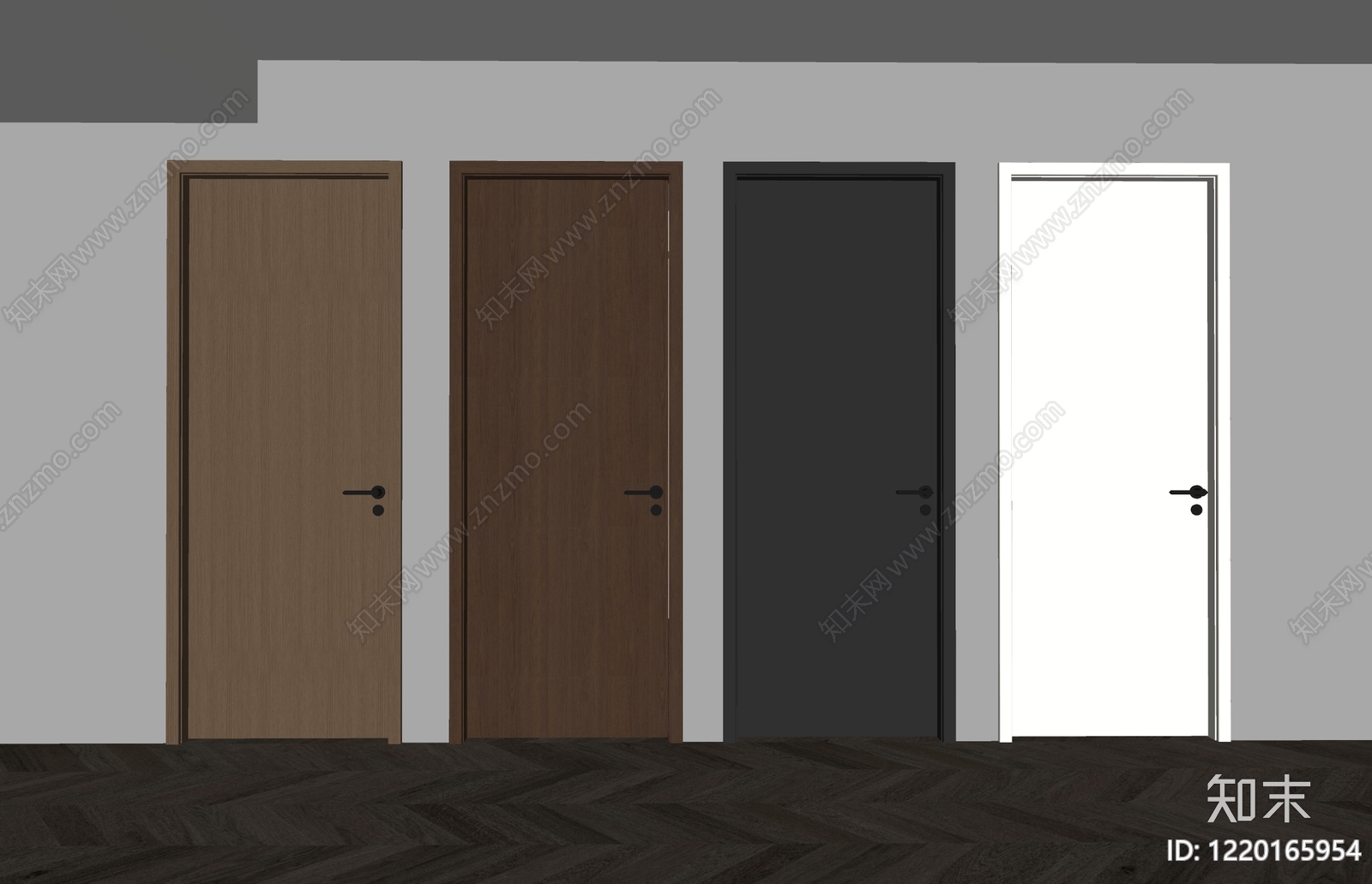 极简主义单开门SU模型下载【ID:1220165954】