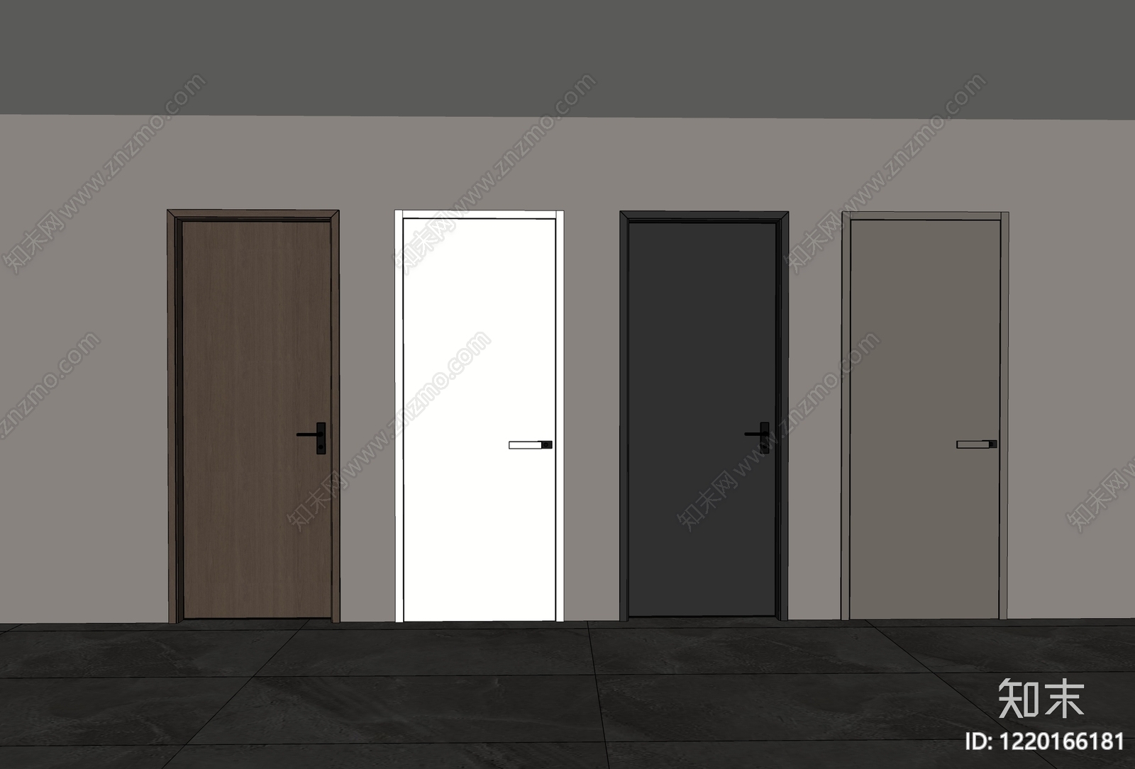 极简单开门SU模型下载【ID:1220166181】