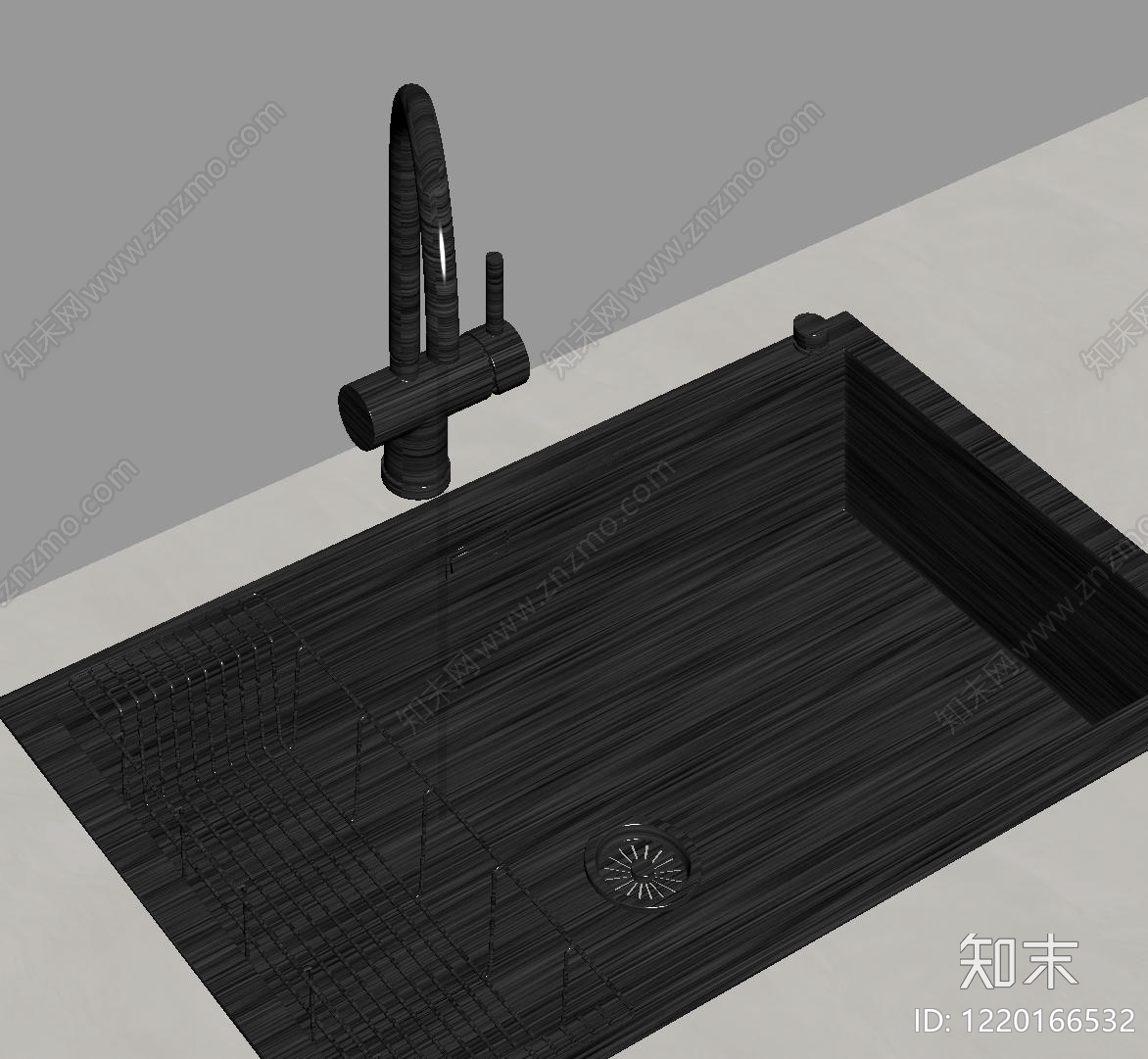 极简水槽SU模型下载【ID:1220166532】
