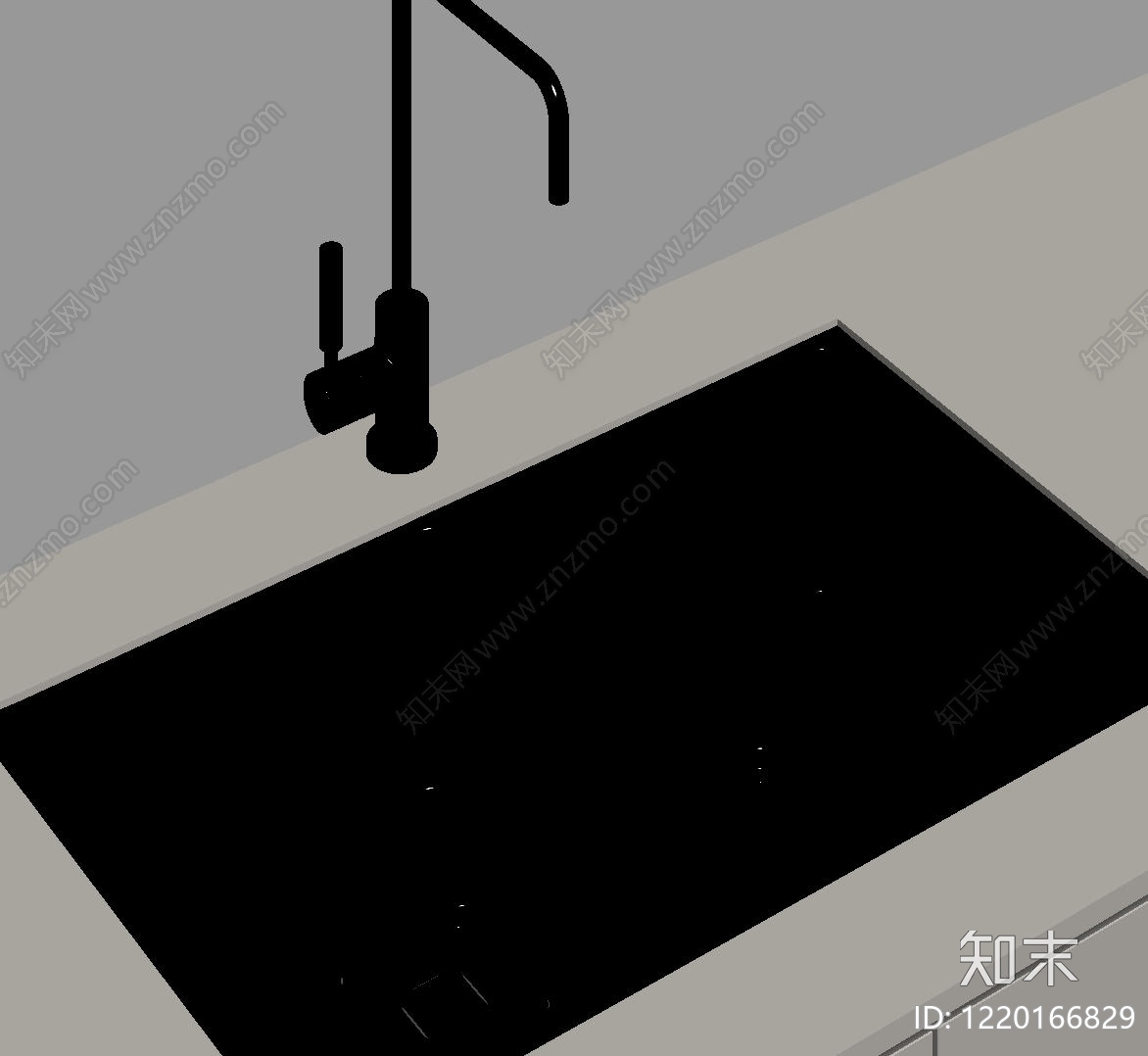极简主义水槽SU模型下载【ID:1220166829】