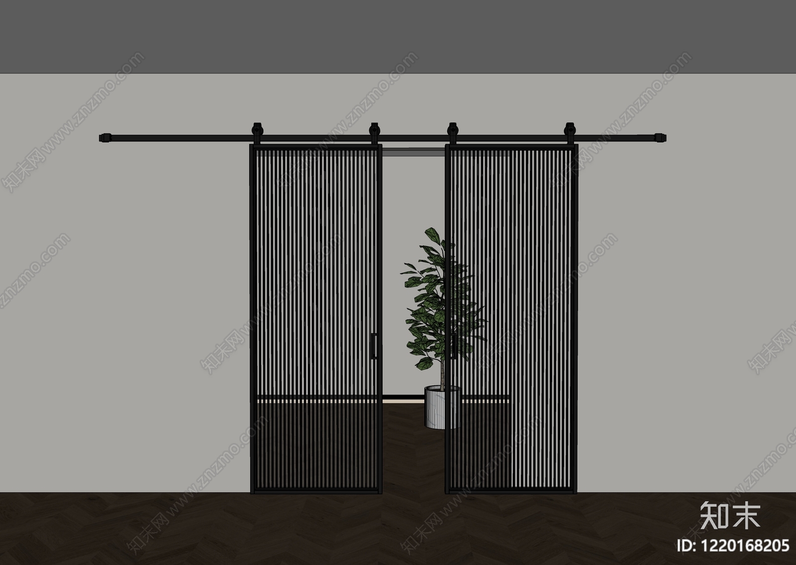 现代简约其他门SU模型下载【ID:1220168205】