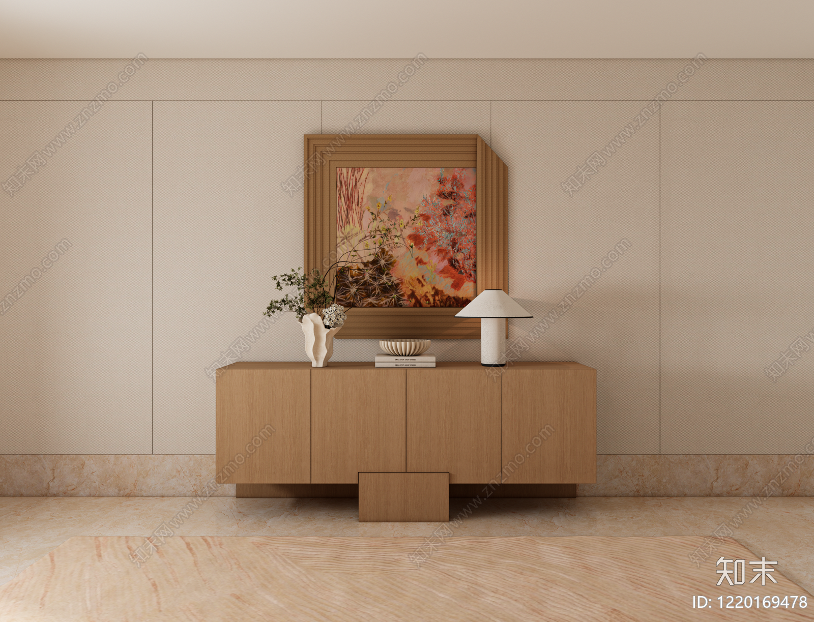 侘寂家居客厅SU模型下载【ID:1220169478】