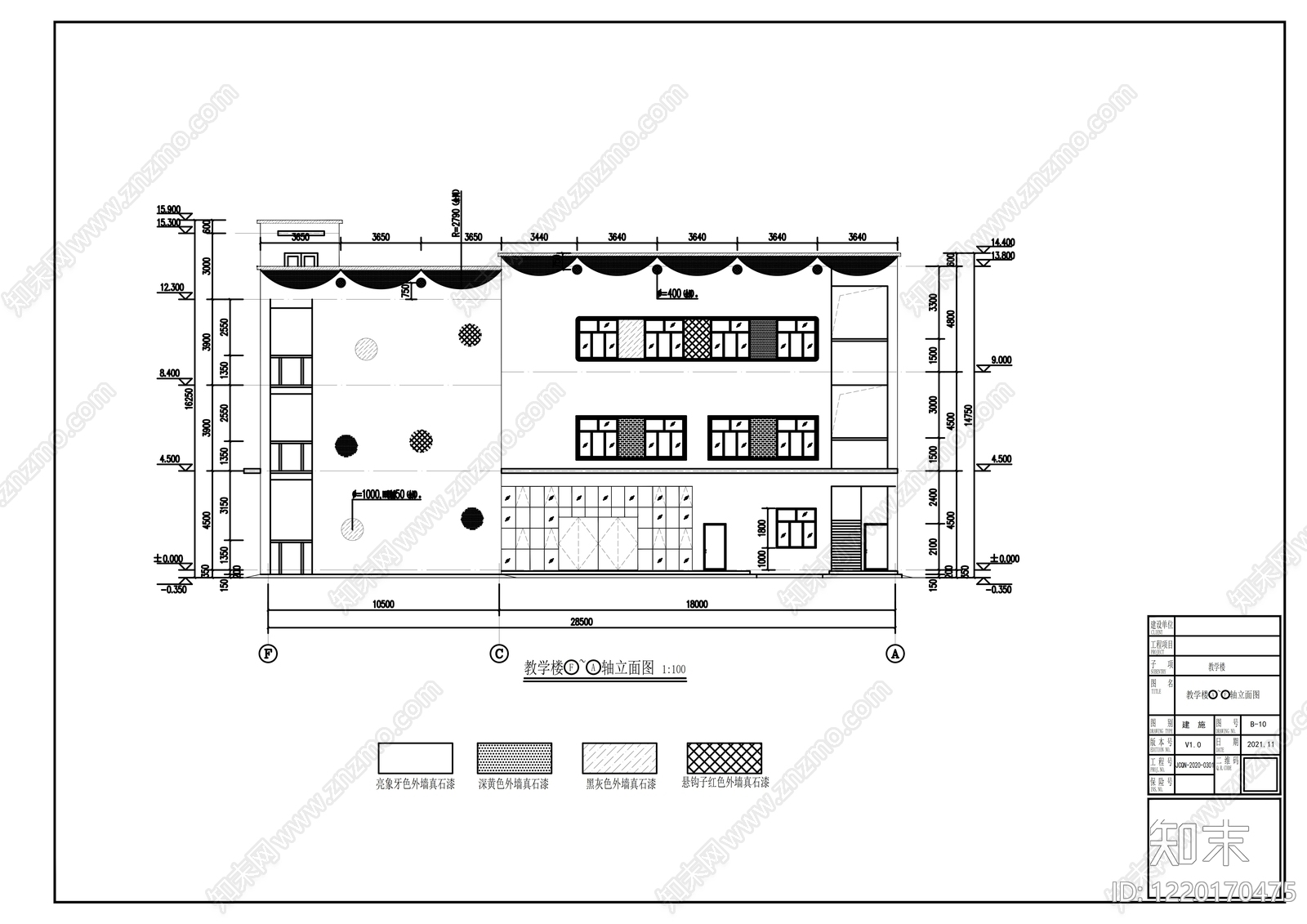 幼儿园建筑cad施工图下载【ID:1220170475】