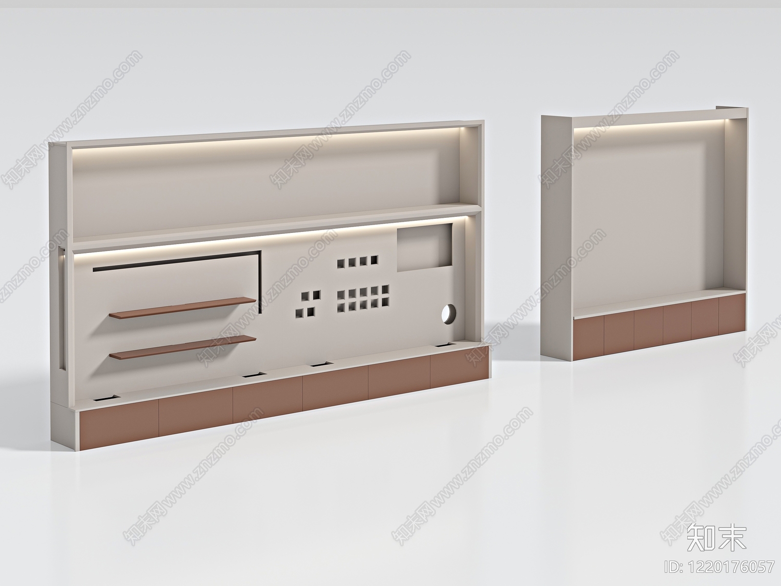 极简电视柜3D模型下载【ID:1220176057】