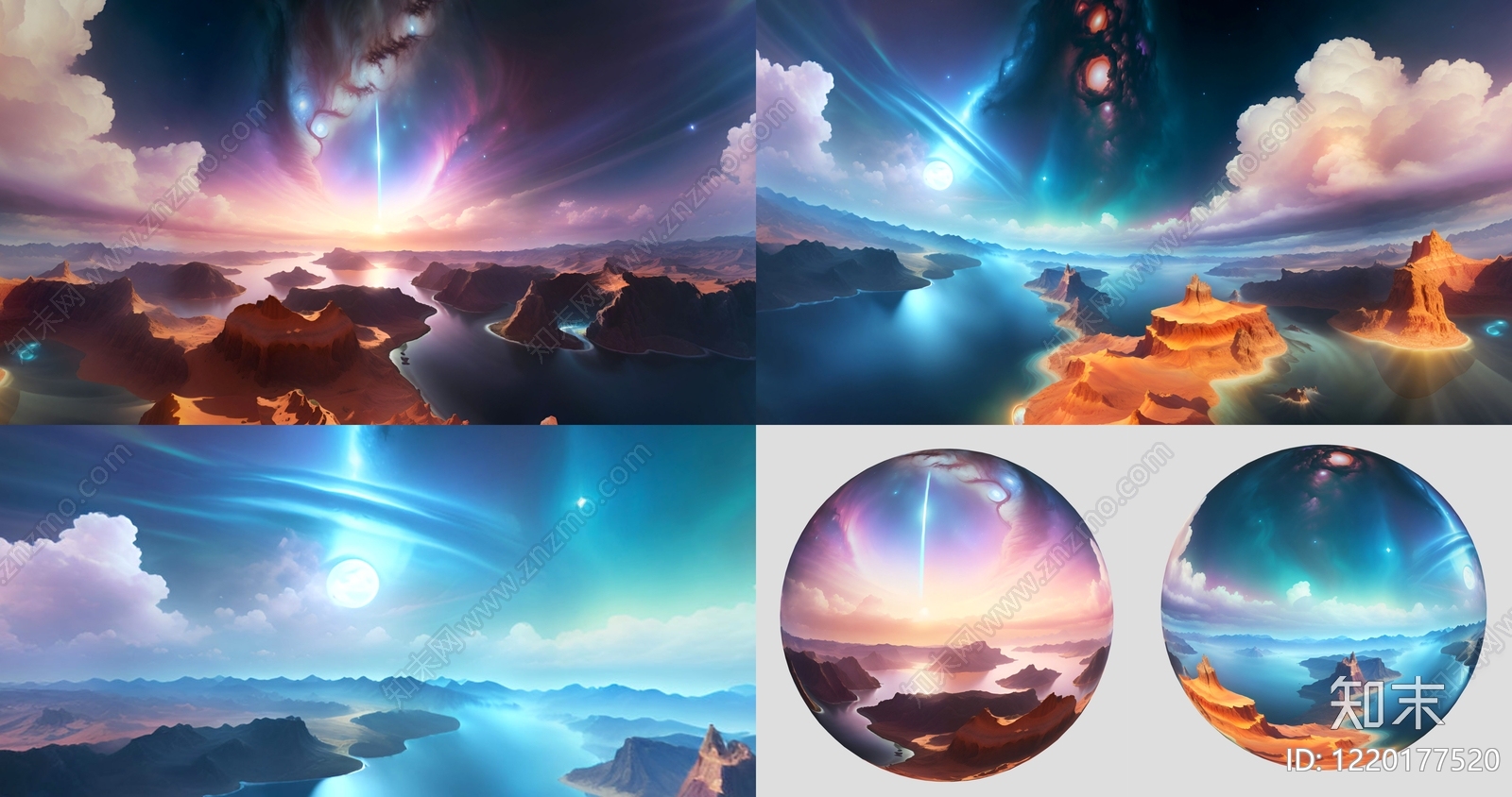null广告牌3D模型渲染效果图