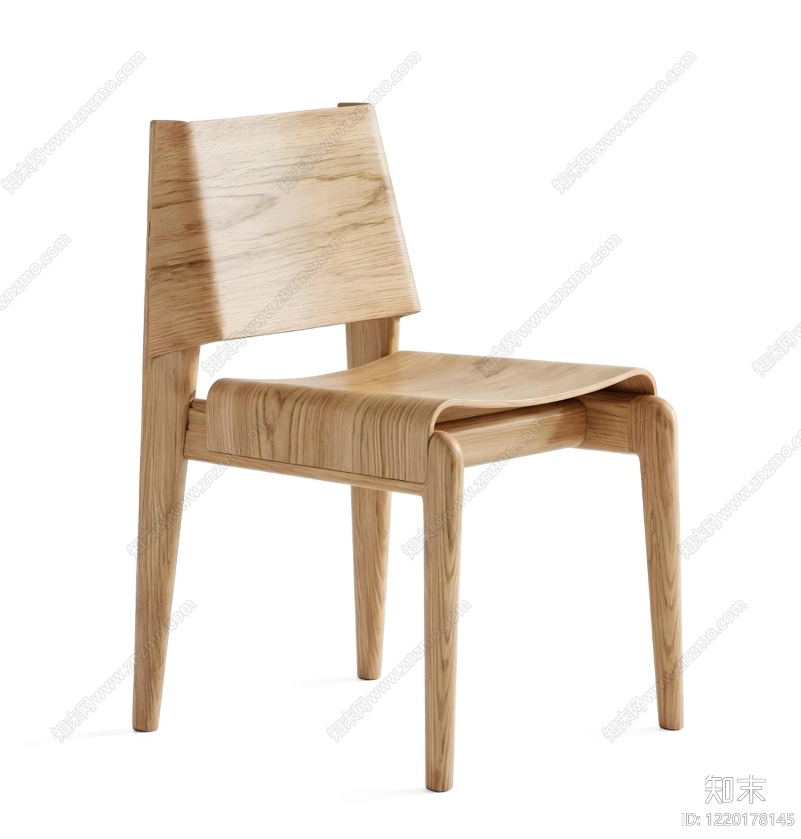 北欧餐椅SU模型下载【ID:1220178145】