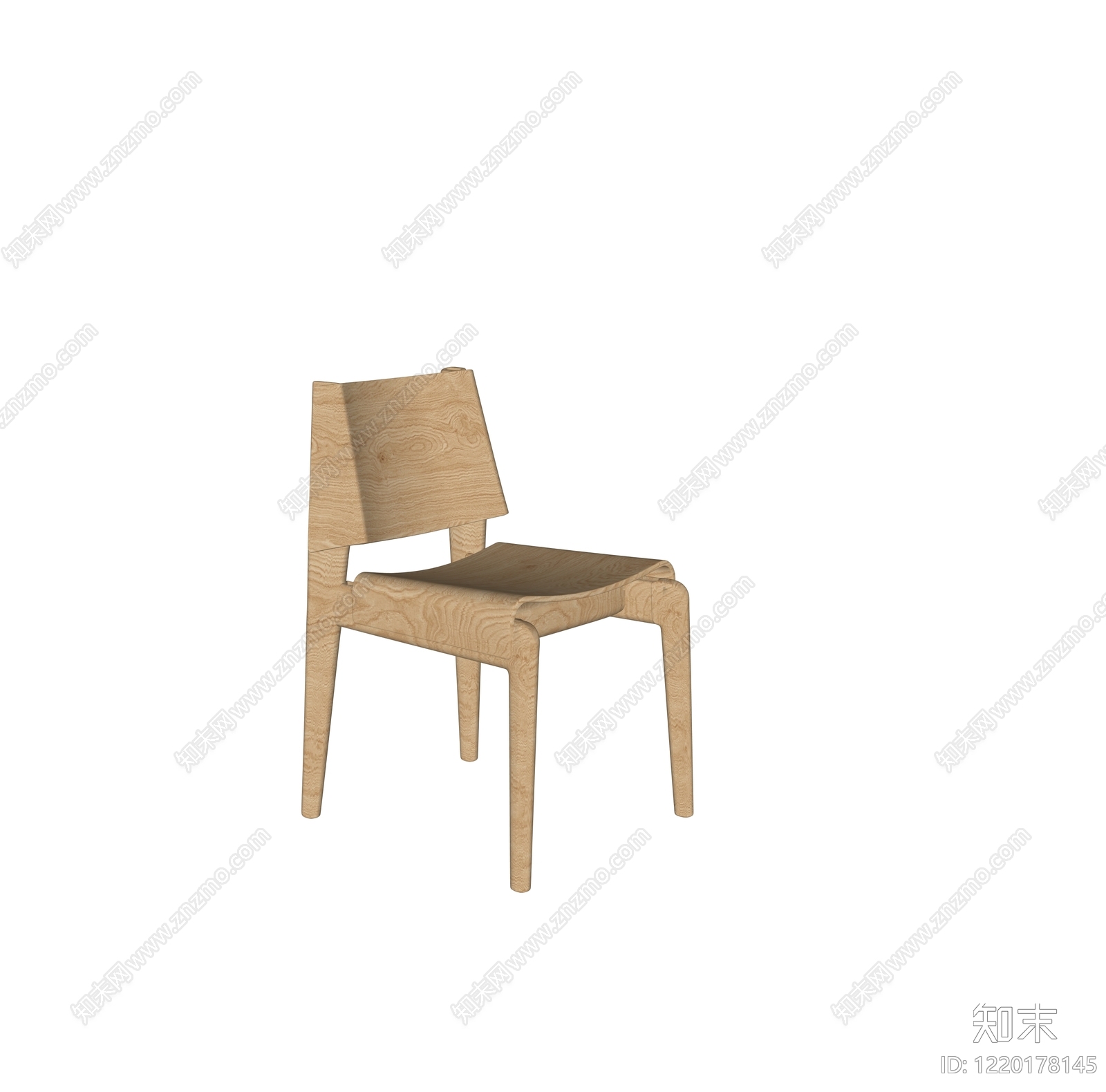 北欧餐椅SU模型下载【ID:1220178145】
