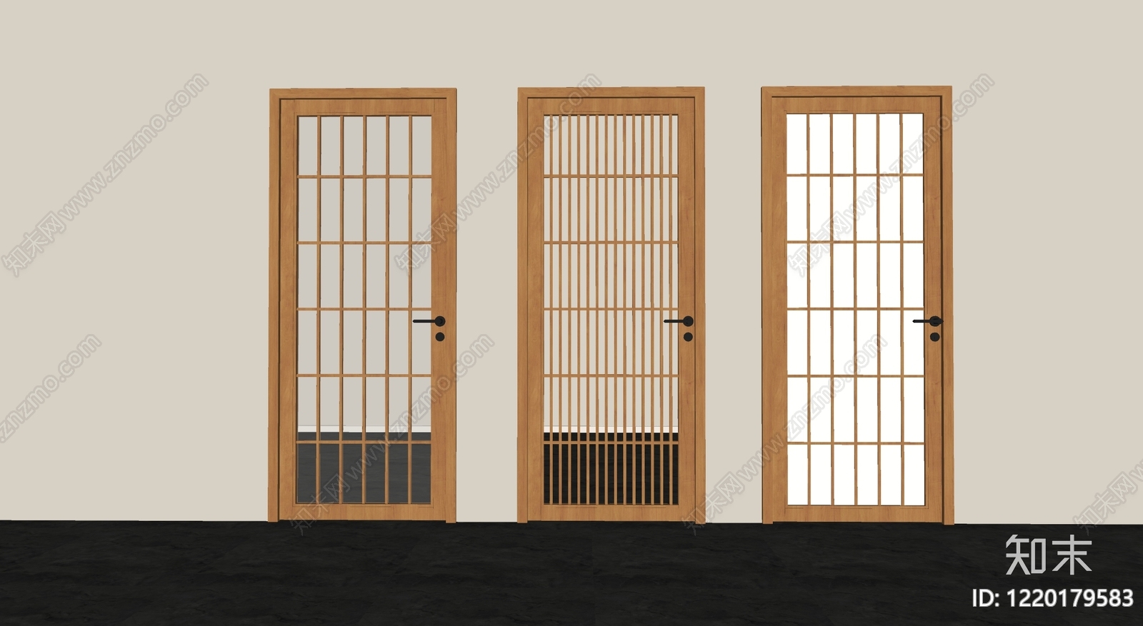 日式单开门SU模型下载【ID:1220179583】
