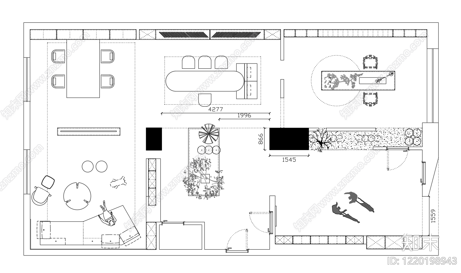 家具展厅cad施工图下载【ID:1220198943】