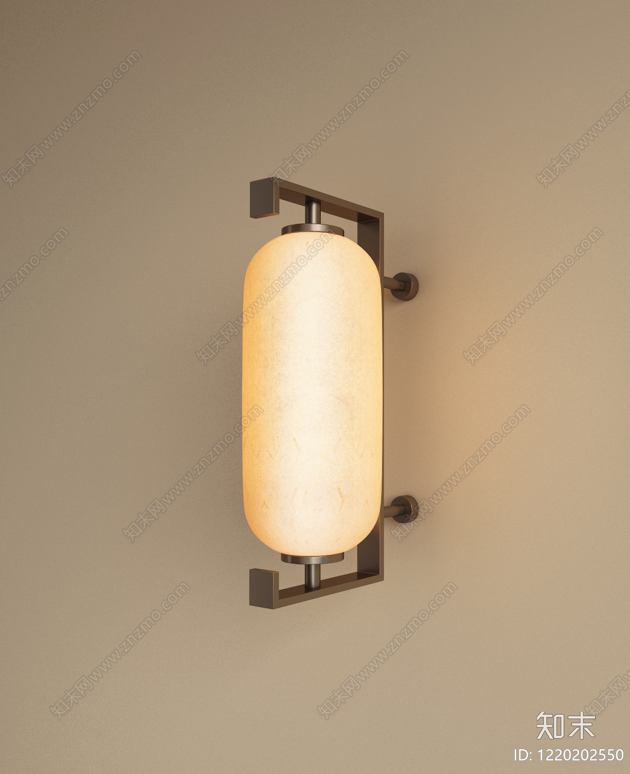 新中式镜前灯3D模型下载【ID:1220202550】