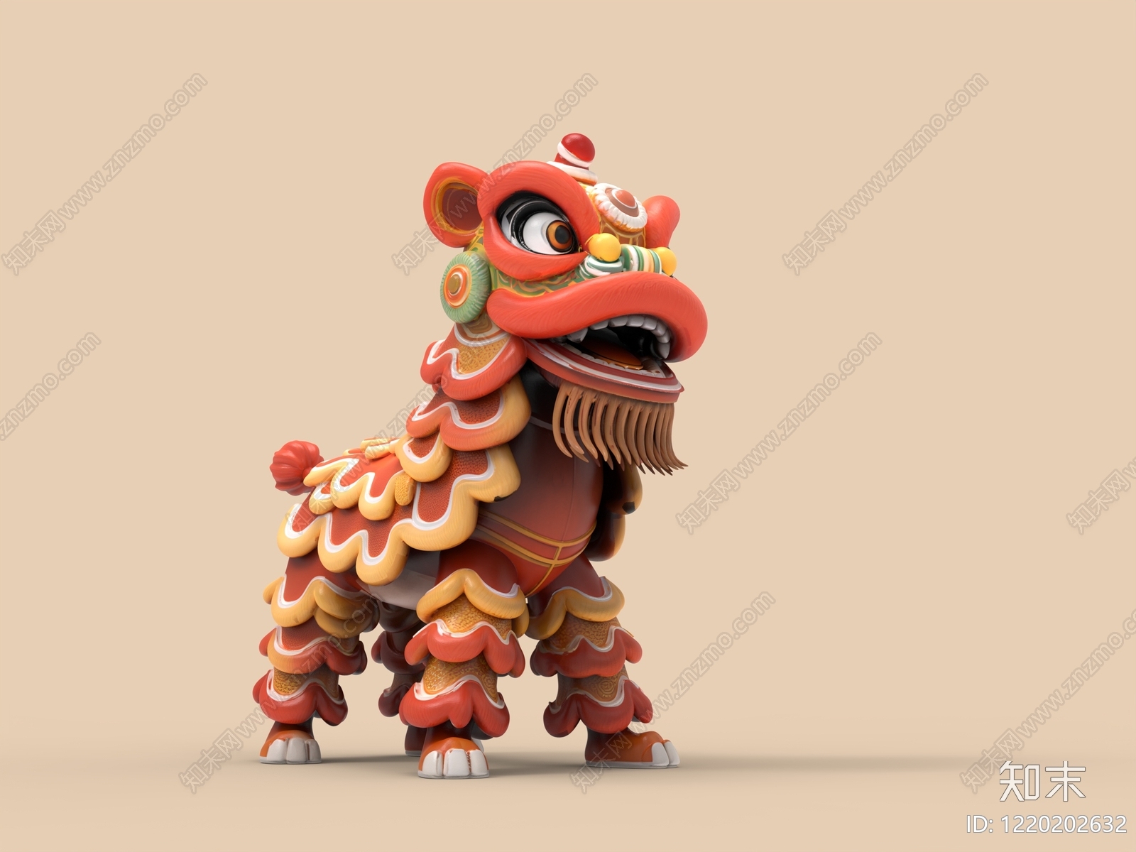 新中式雕塑摆件SU模型下载【ID:1220202632】