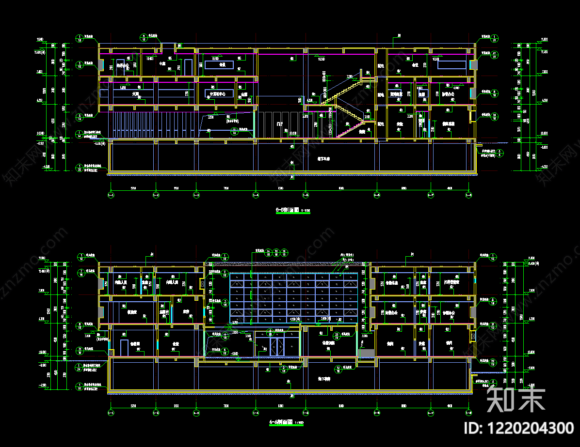 办公楼建筑cad施工图下载【ID:1220204300】