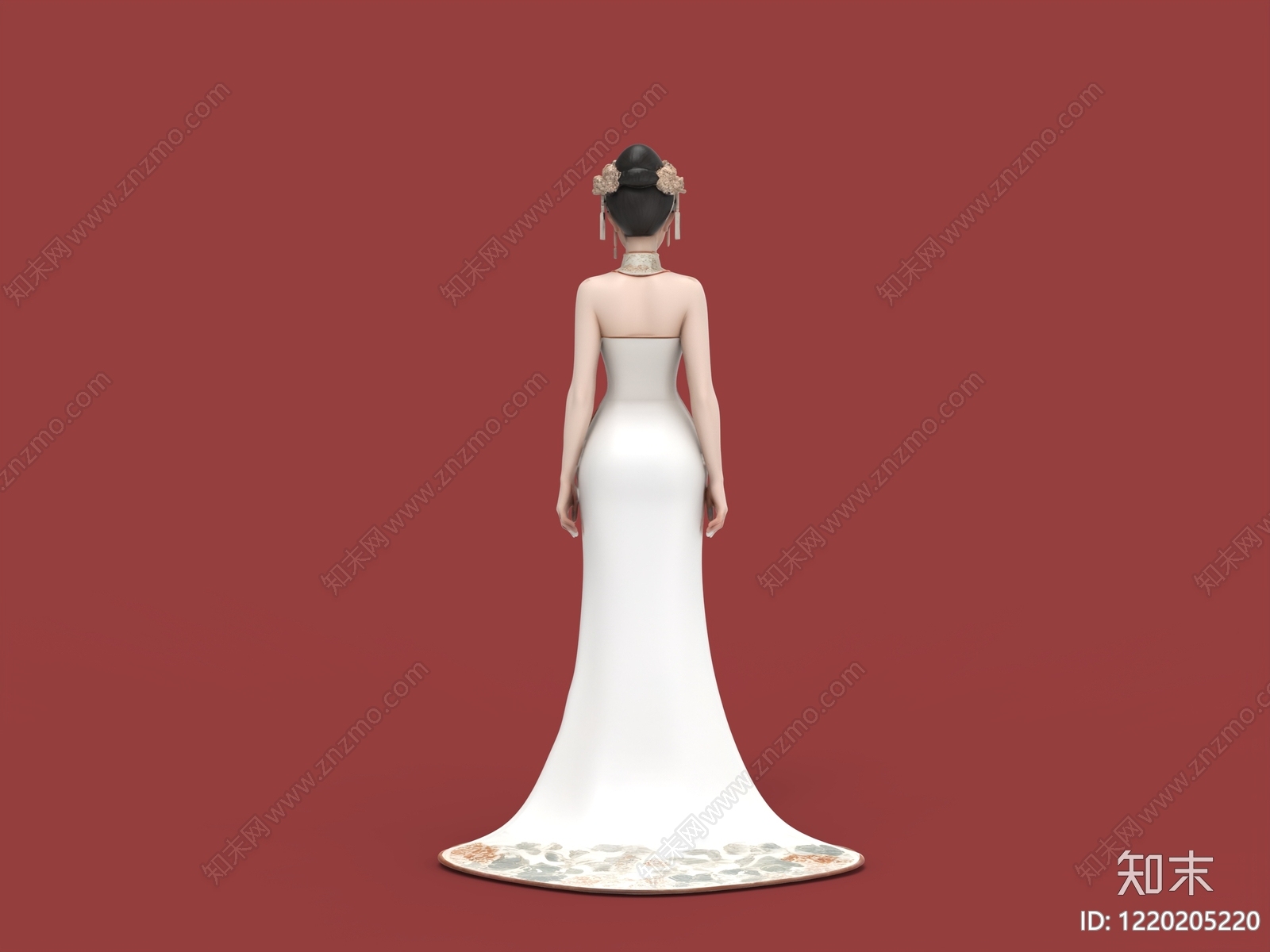新中式虚拟人物SU模型下载【ID:1220205220】