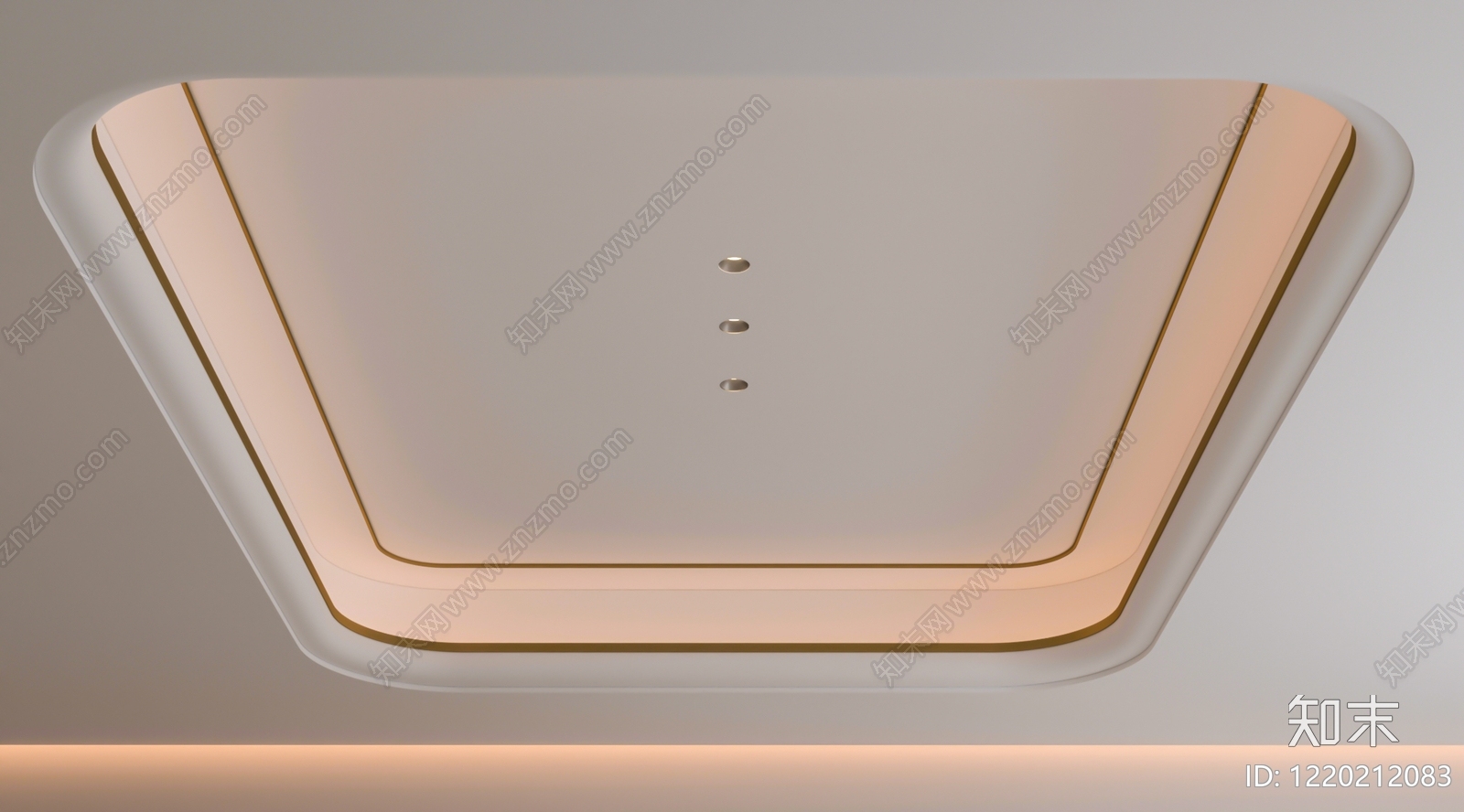 奶油风吊顶3D模型下载【ID:1220212083】